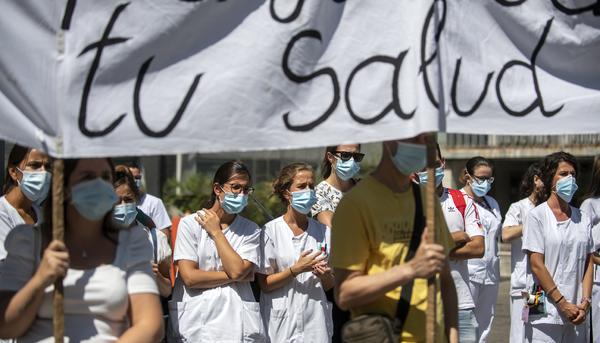 Concentración Urgencias La Paz
