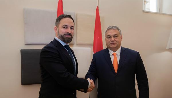 Santiago Abascal se reúne con Viktor Orban en Roma