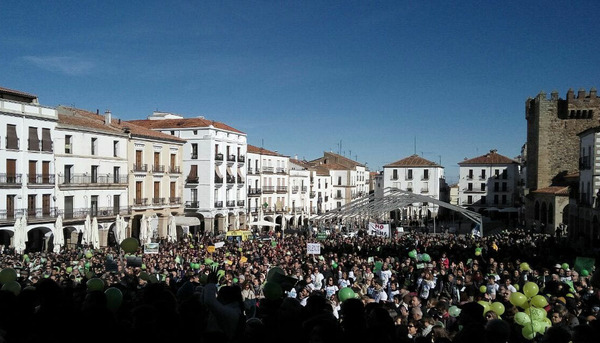No a la mina en Cáceres