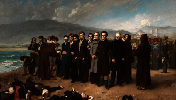 "Fusilamiento del General Torrijos y sus compañeros en las playas de Málaga" (1888) Antonio Gisbert