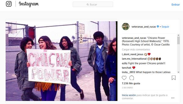 Cuenta de Instagram de Veteranas y Rucas