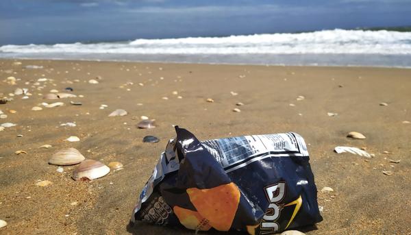 Basura en la playa