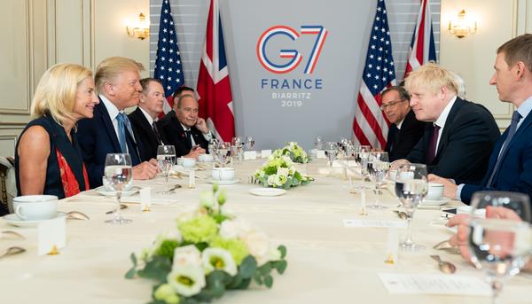 Reunión en el G7 entre Trump y Johnson