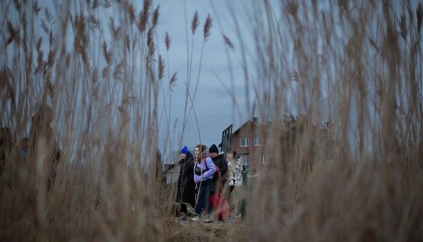 Ucranianos refugiados en Tesco - 1