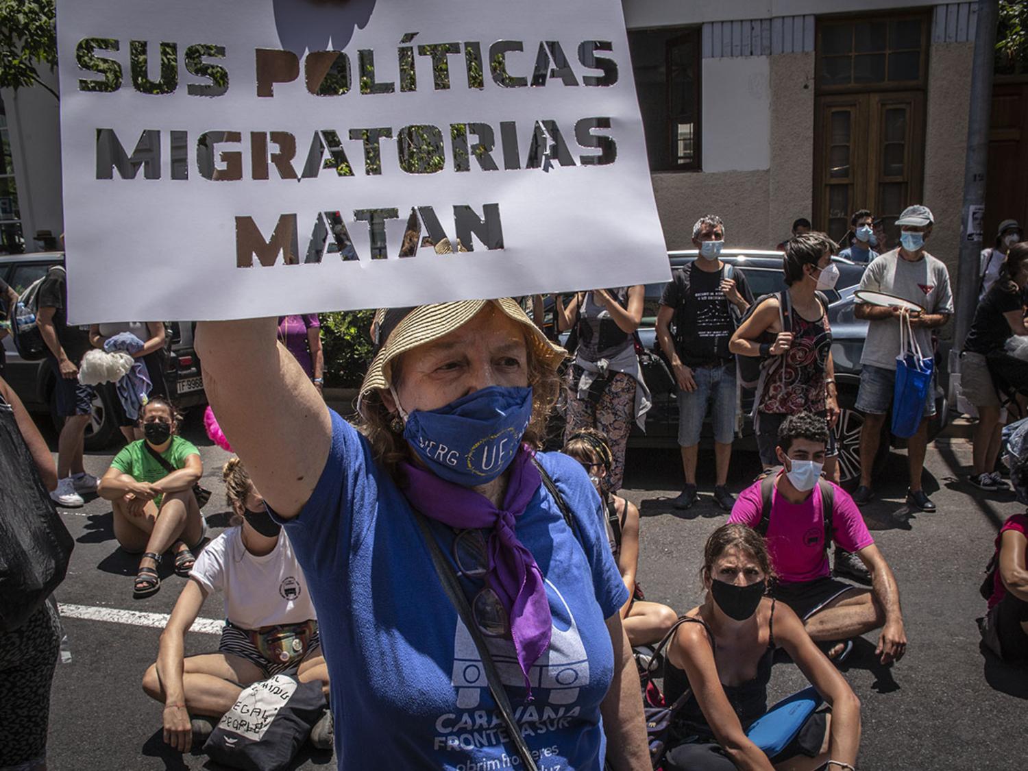 Acción de la Caravana Abriendo Fronteras en Tenerife (julio 2021) Dabid Sanchez 