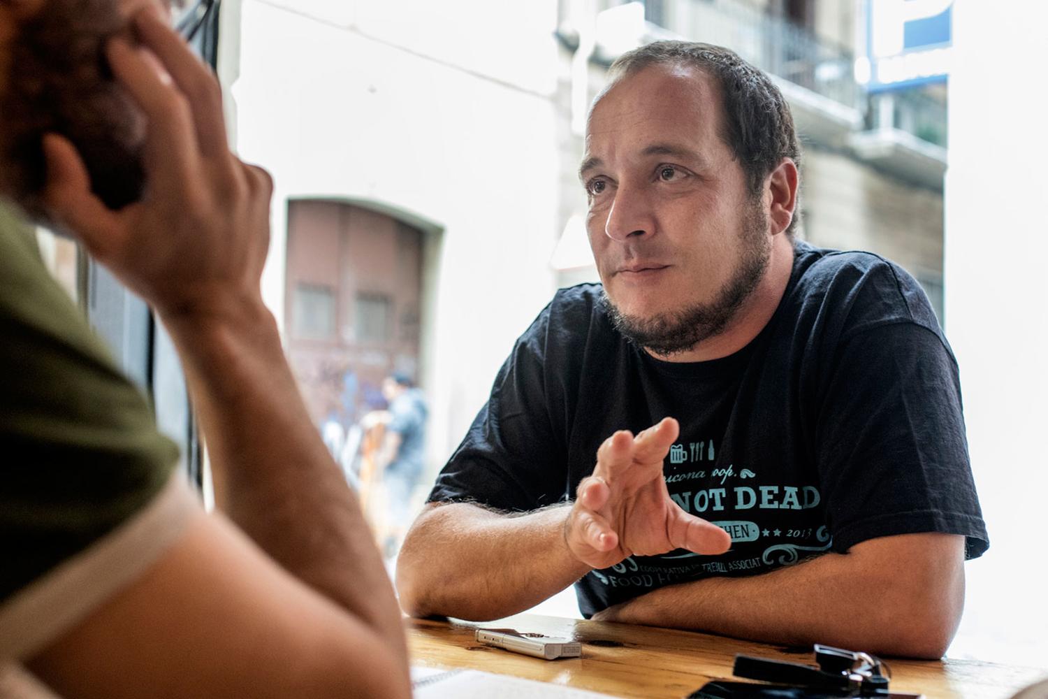 Fernández, durante la entrevista.