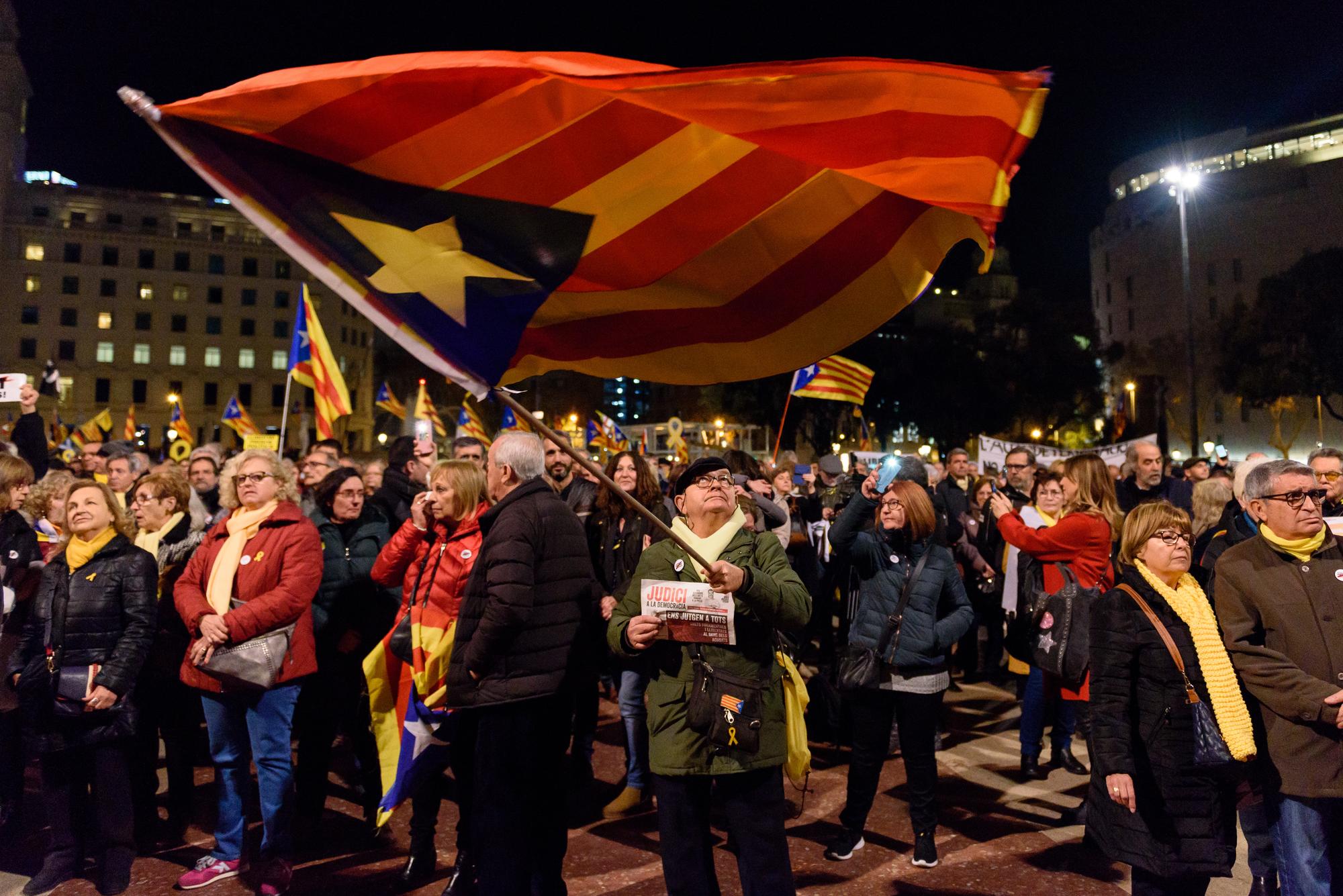 Barcelona Proces Bandera Cataluña