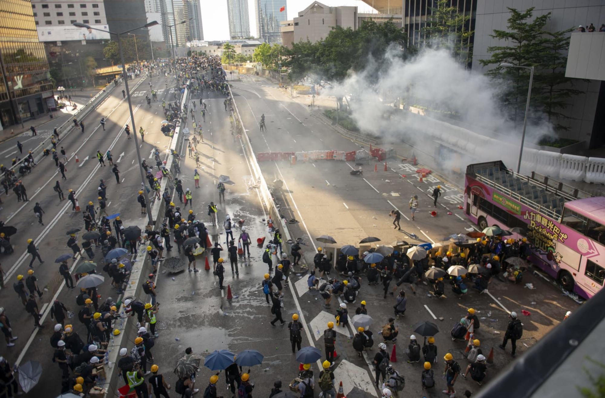 Disturbios en Hong Kong