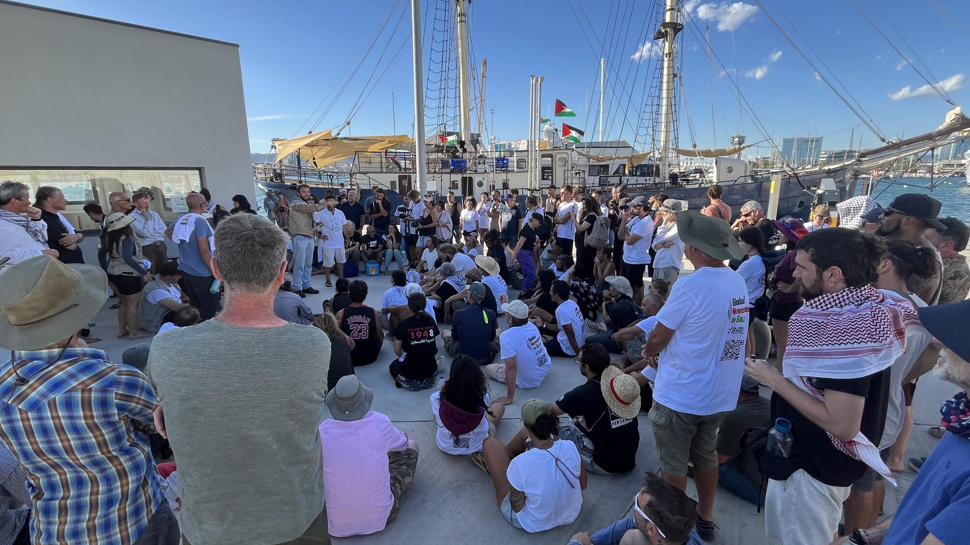 Abraza a Gaza flotilla