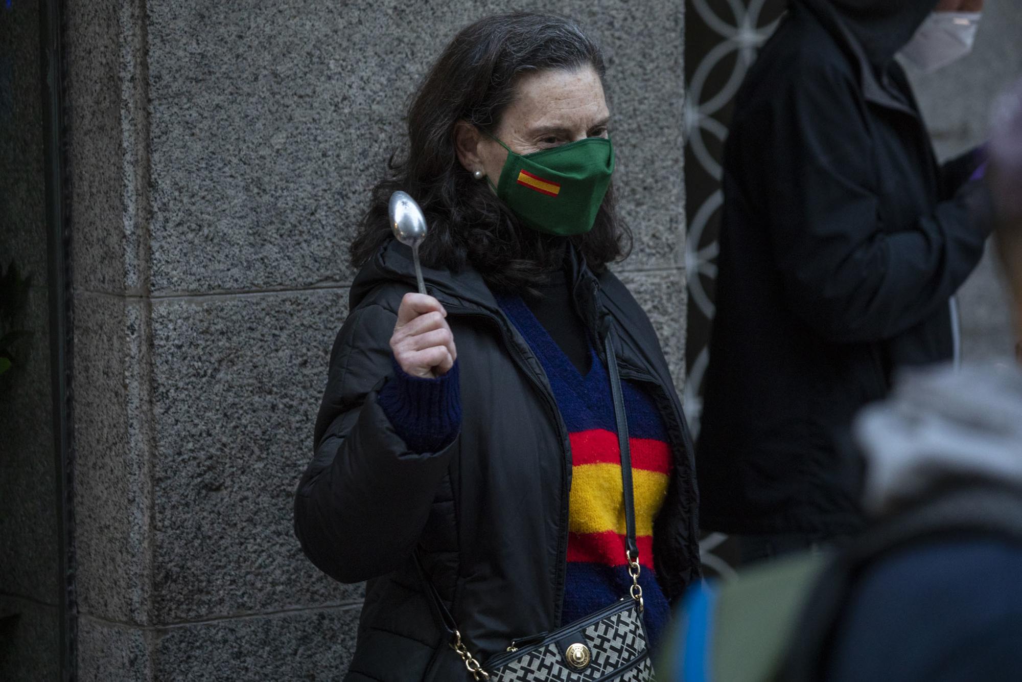 Manifestación facha contra gobierno barrio Salamanca - 7