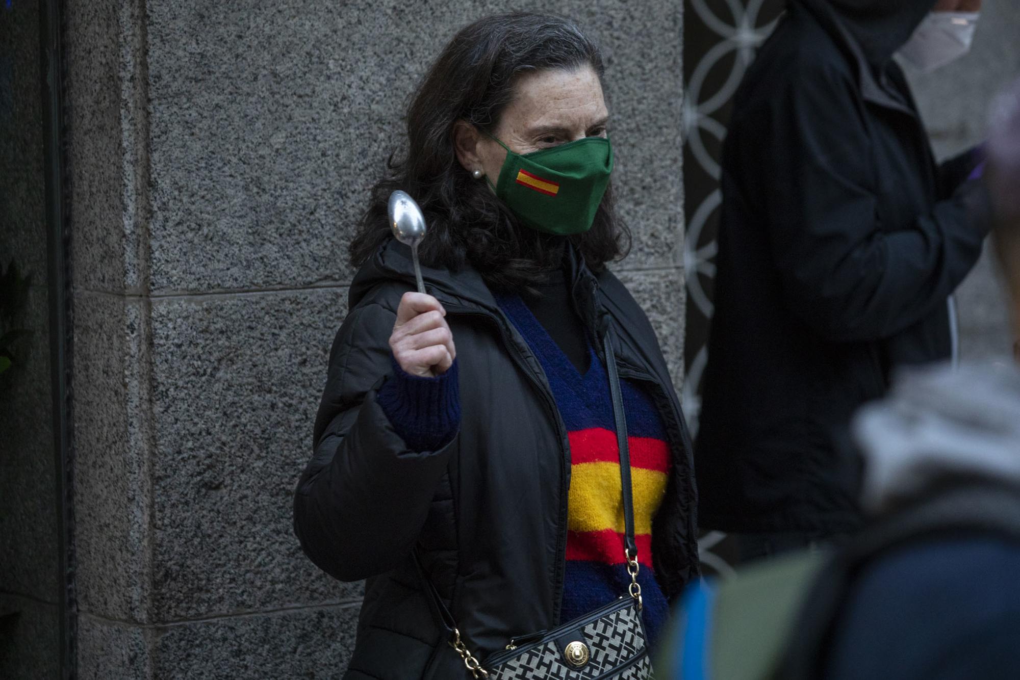 Manifestación facha contra gobierno barrio Salamanca  - 7