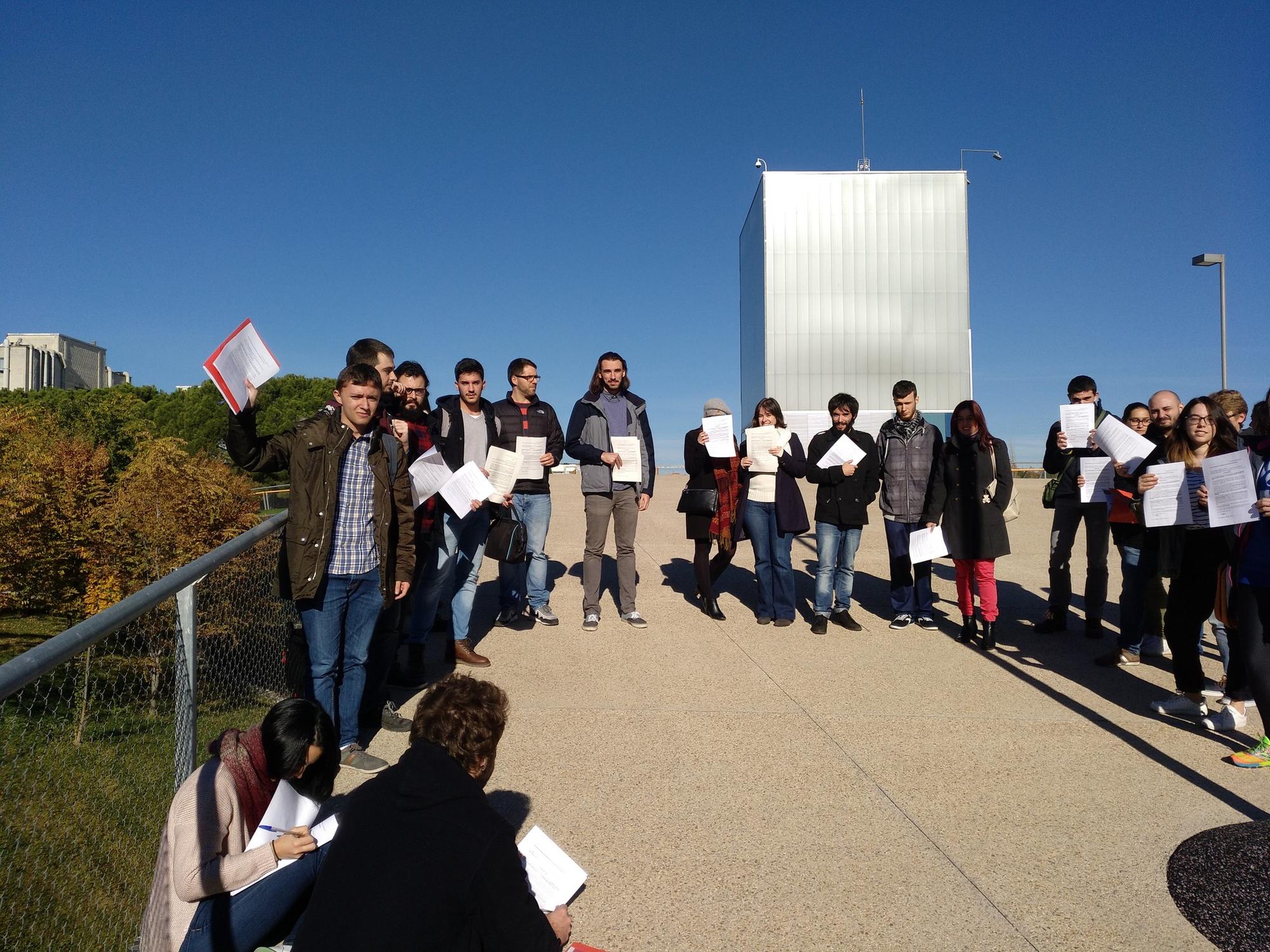 Trabajadores becarios de la Universidad Autónoma de Madrid