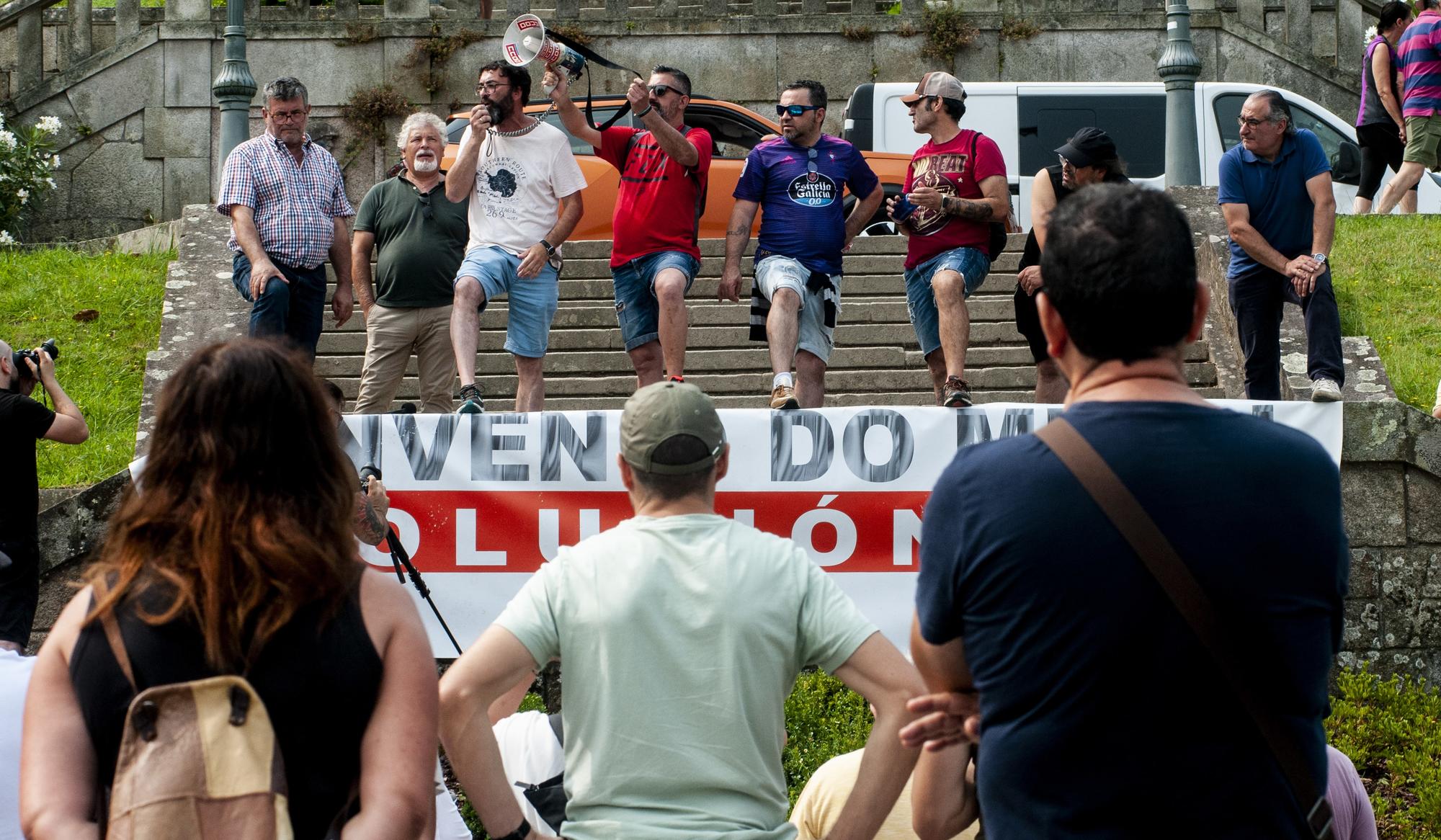 Cuarto día de folga do sector do metal en Pontevedra - 15