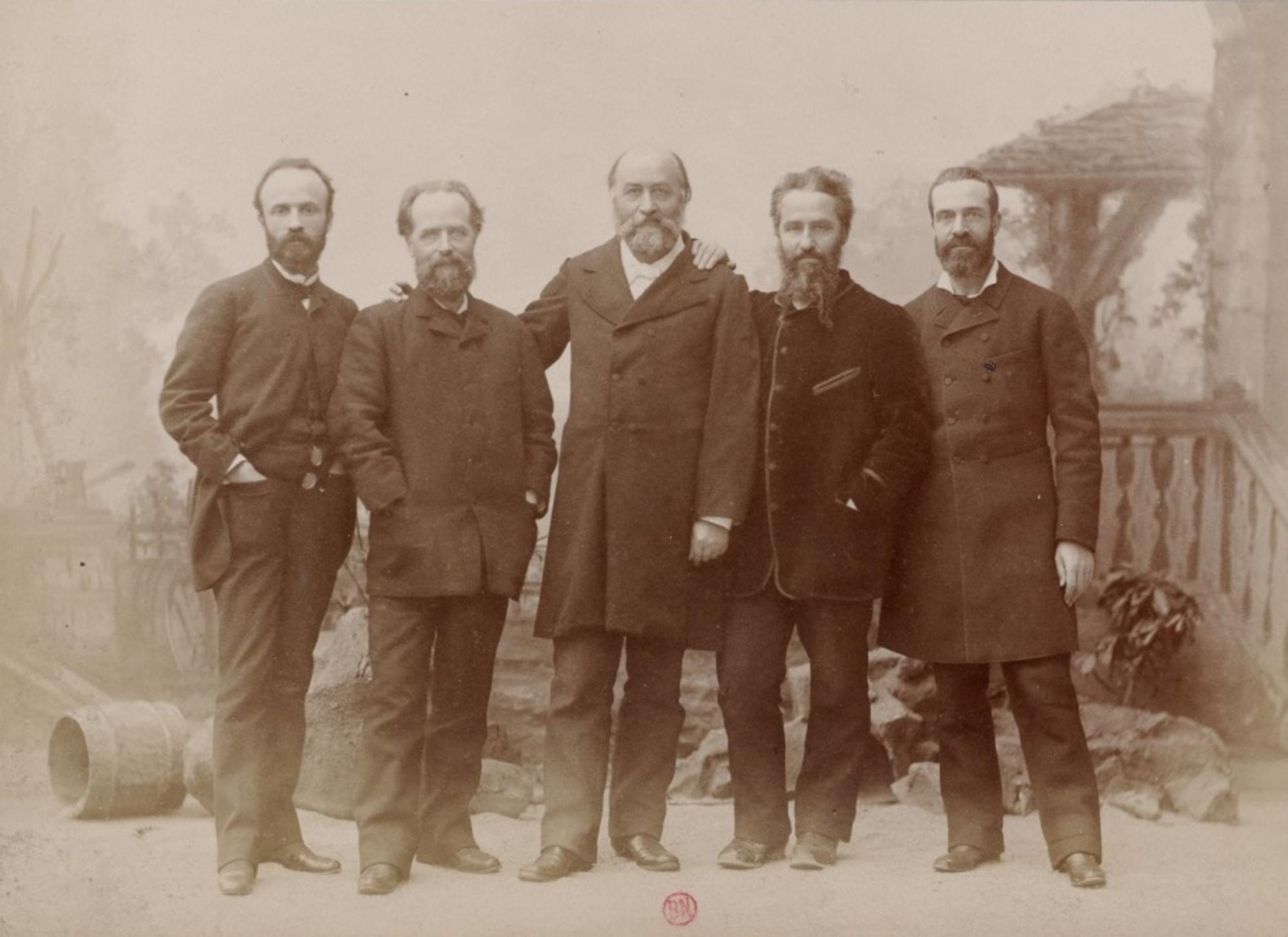 Los hermanos Reclus. Foto del taller de Nadar. Biblioteca de Francia