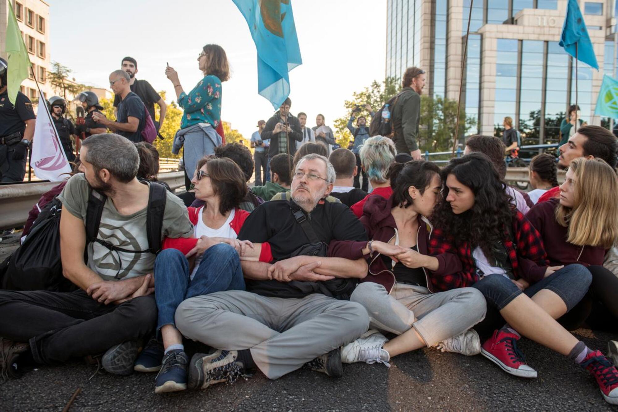 Jorge Riechmann protesta climática 10_2019