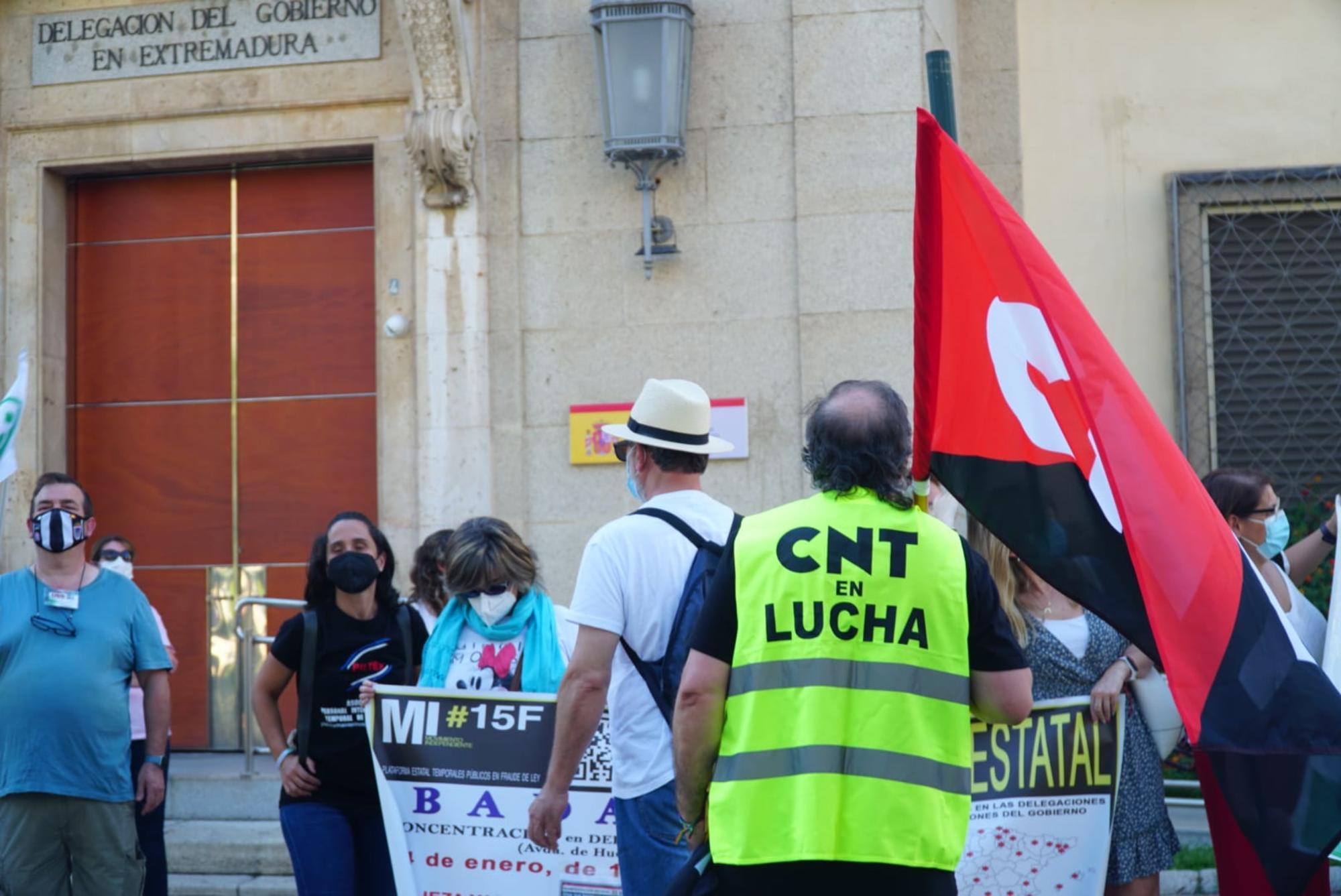 Concentración funcionarios Delegacion Gobierno Extremadura