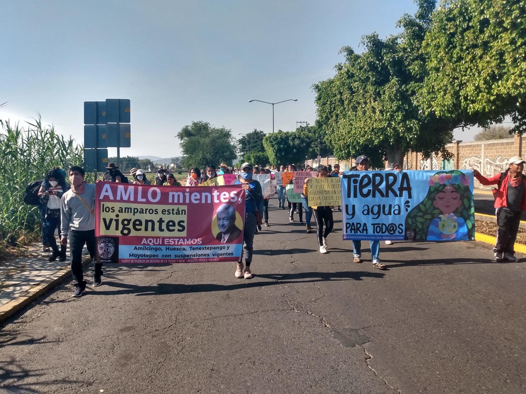 Marcha contra Proyecto Integral Morelos 1 - Radio Amilcingo