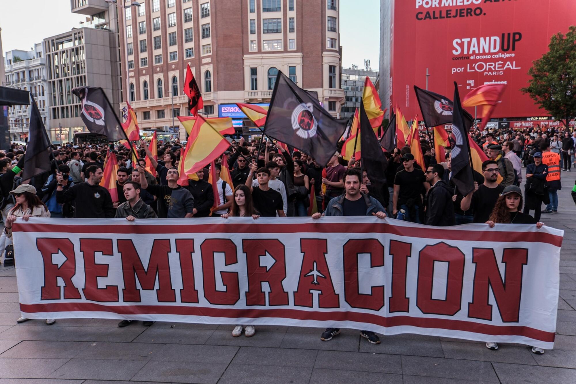 Concentración antifascista Lavapiés en protesta por manifestación de Falange - 1