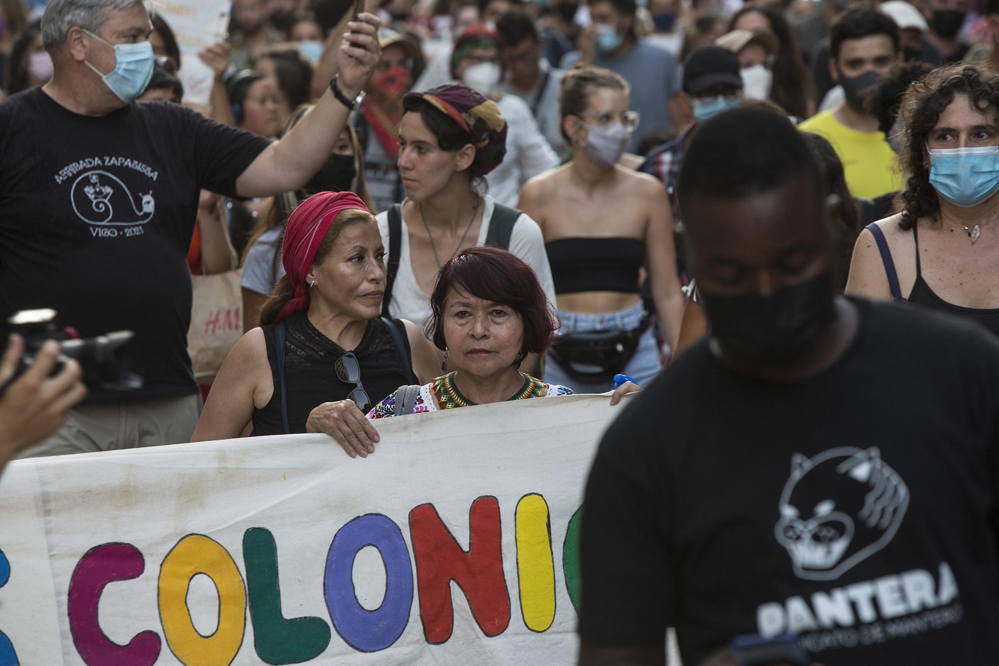 Zapatistas en Madrid, manifestación 13 de agosto 2021 - 3