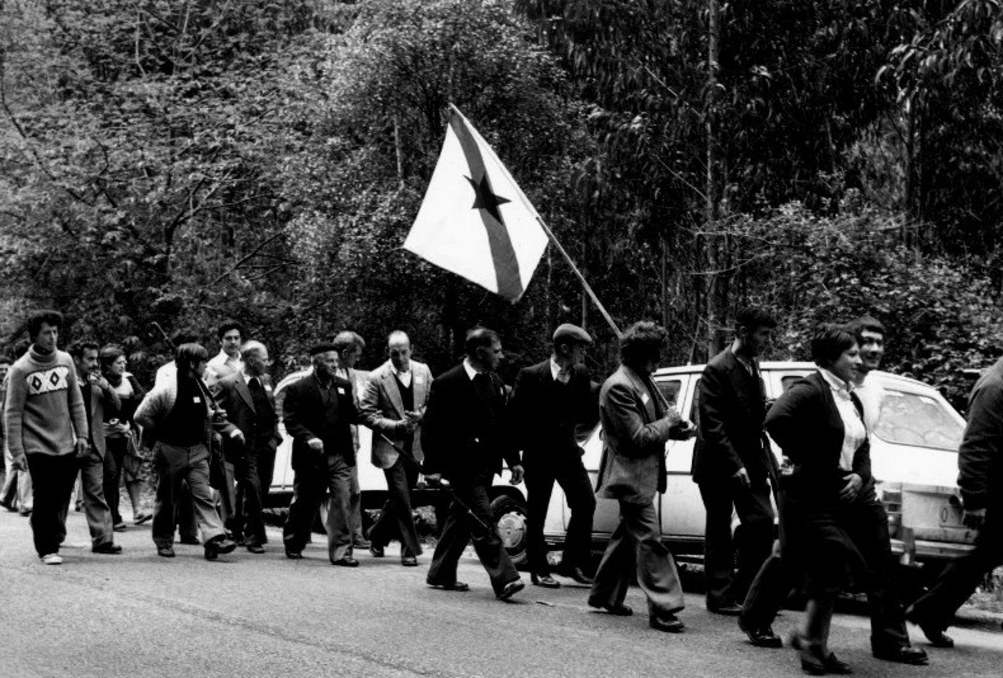 Manifestación antinuclear en Xove