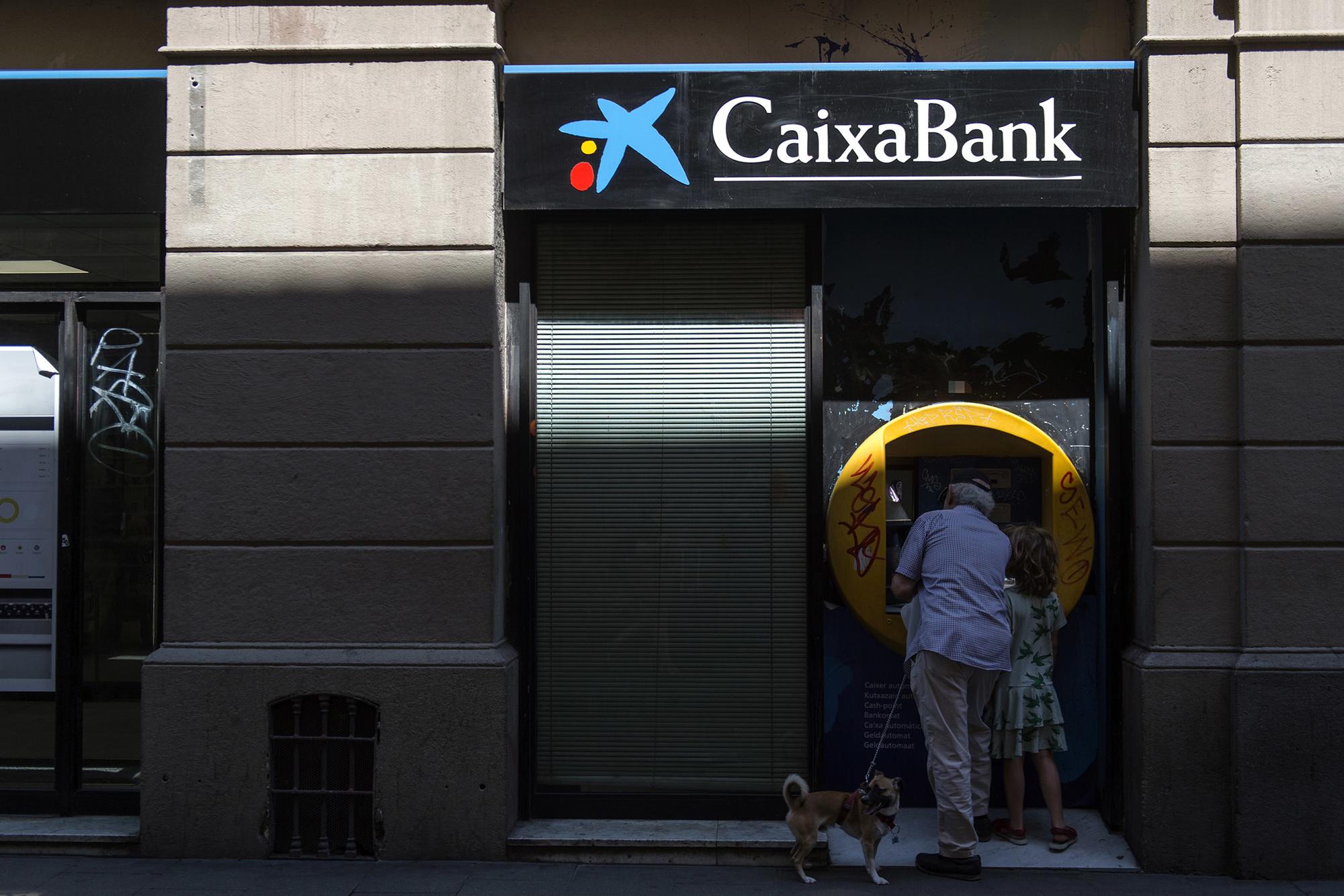 Cajero de La Caixa en Barcelona