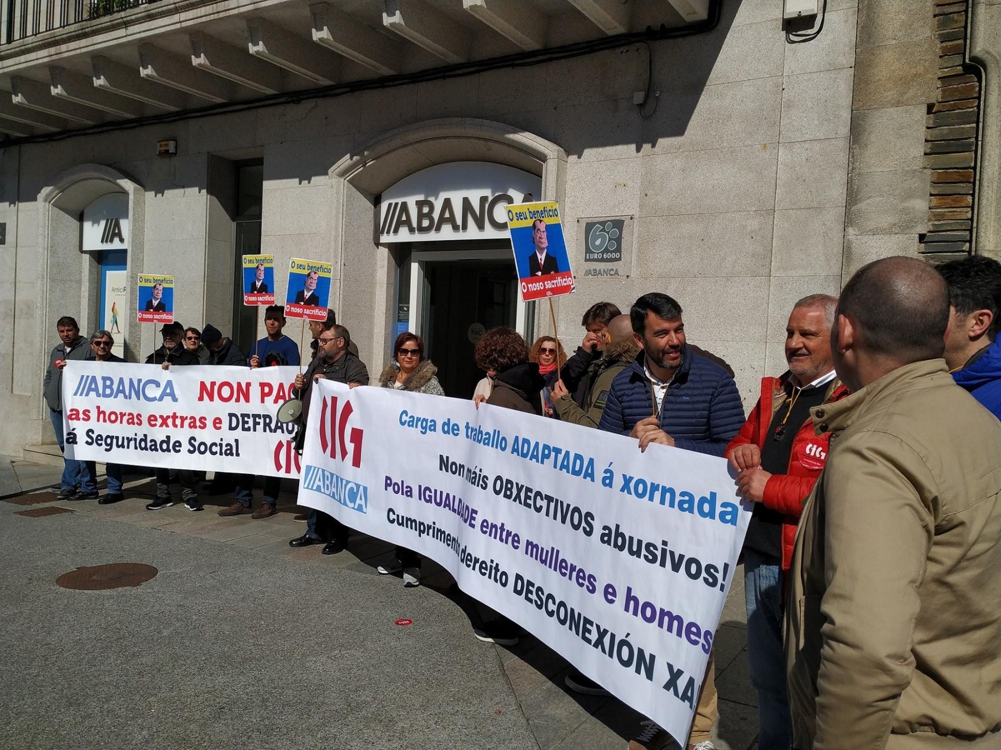 Protestas da CIG ante Abanca