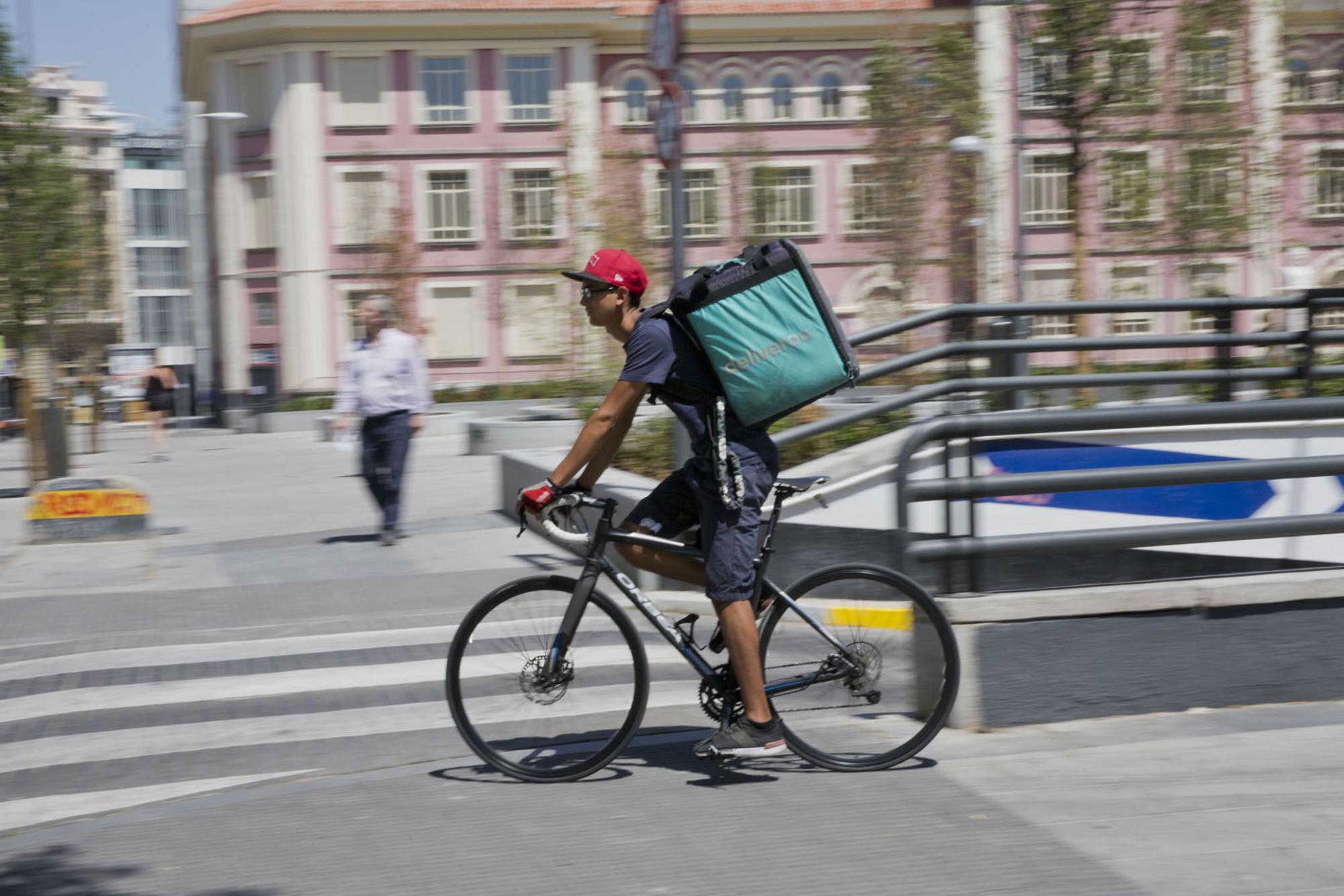 Rider de Deliveroo en Madrid