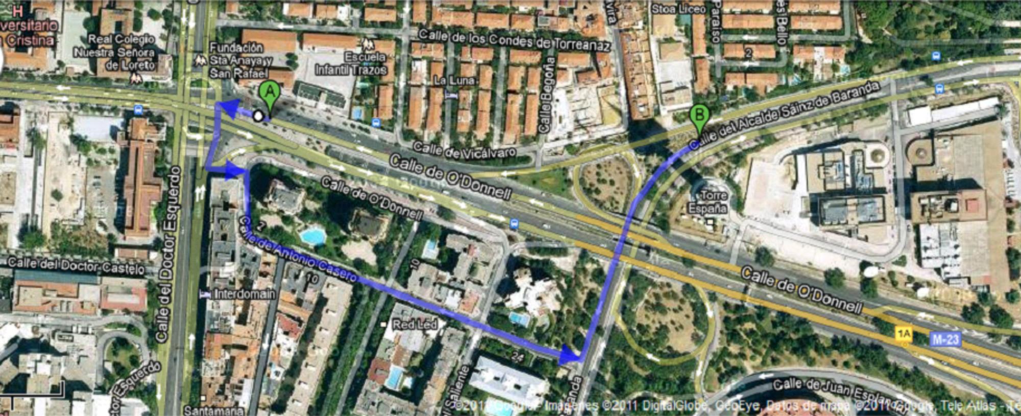 Ubicación actual de la finca inventada por Manuel Bruguera Muñoz