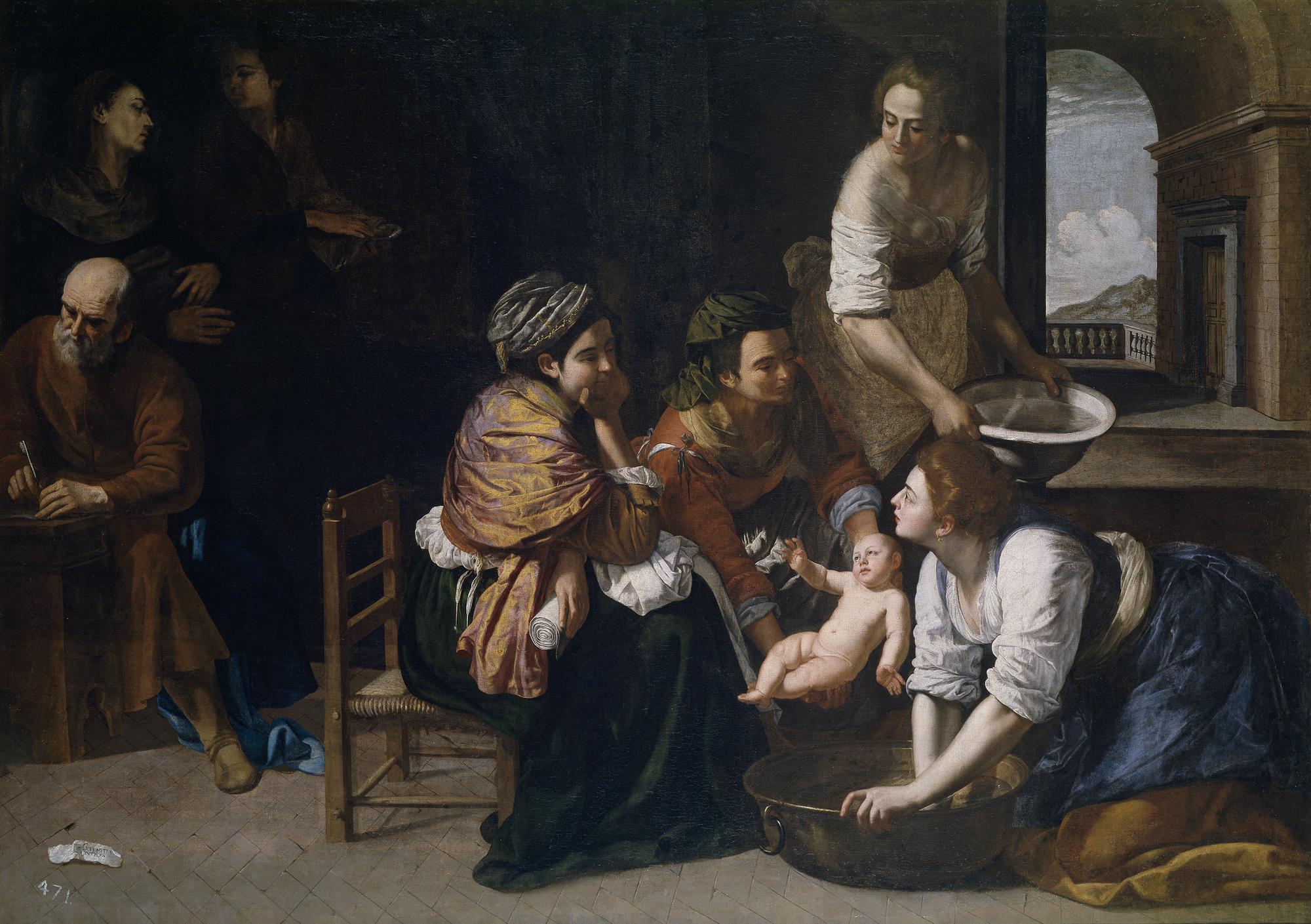 Artemisia Gentileschi San Juan Bautista cuadro