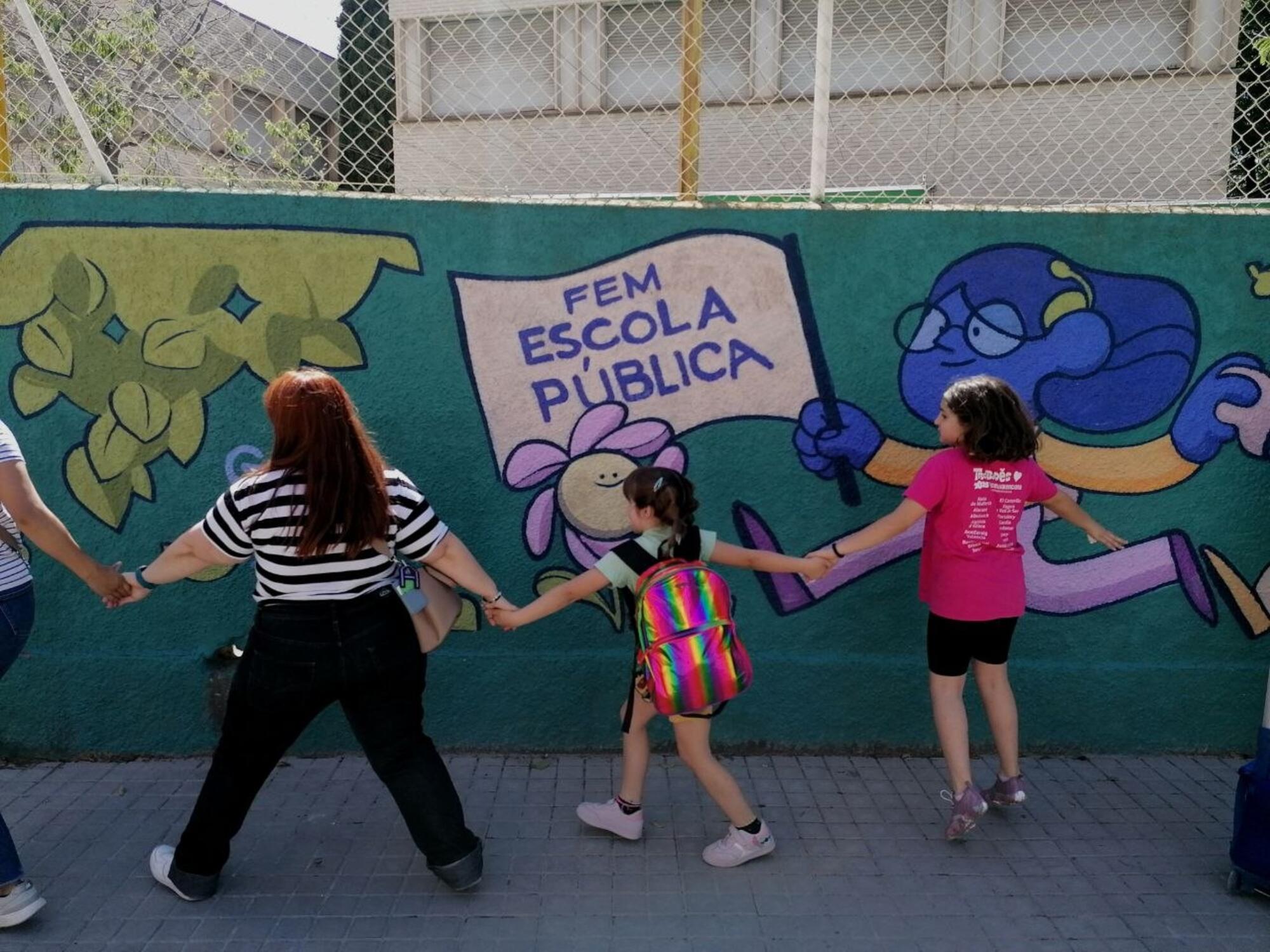 Cadena humana CEIP 8 de març