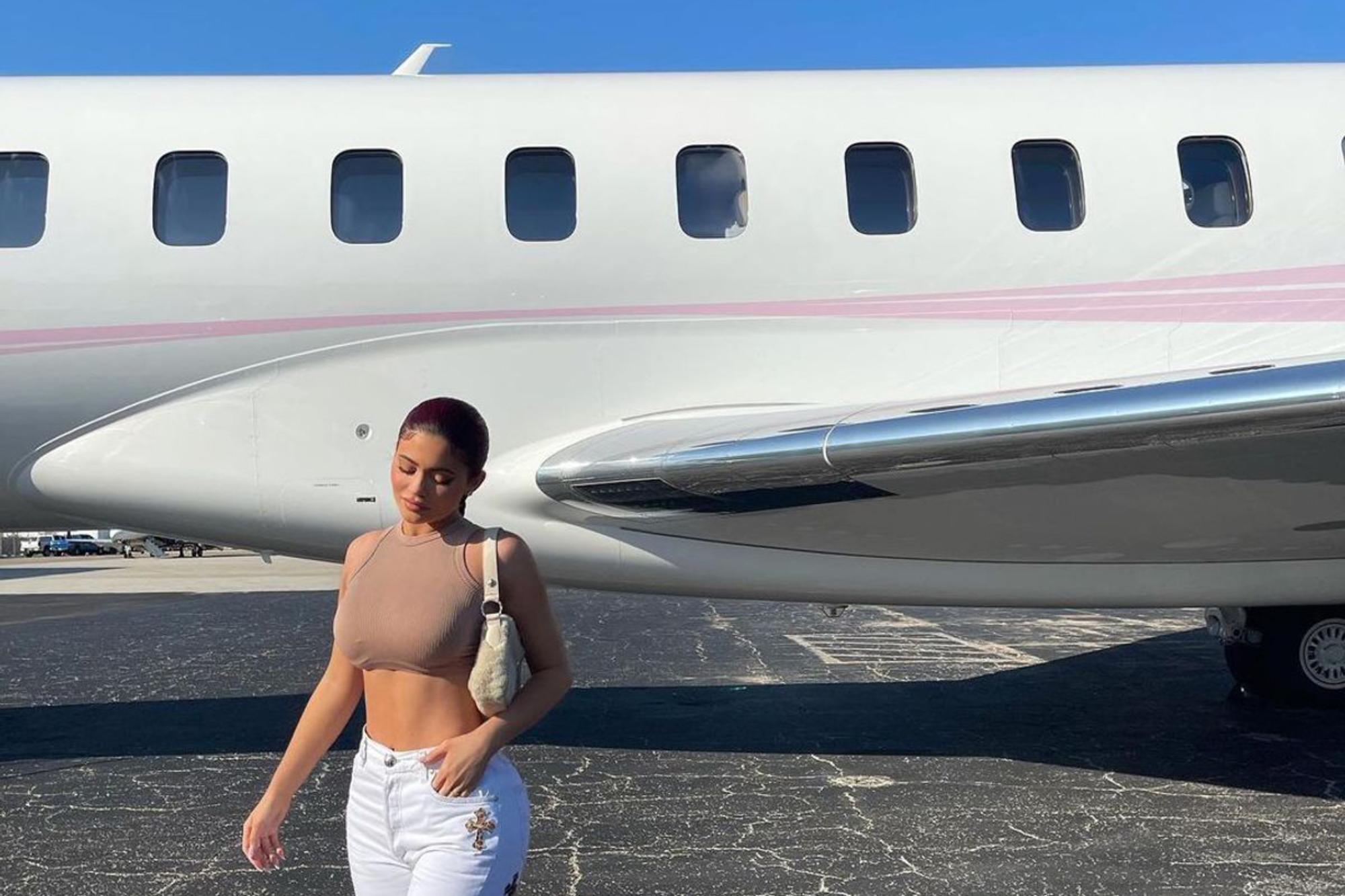 kylie jenner y su jet privado