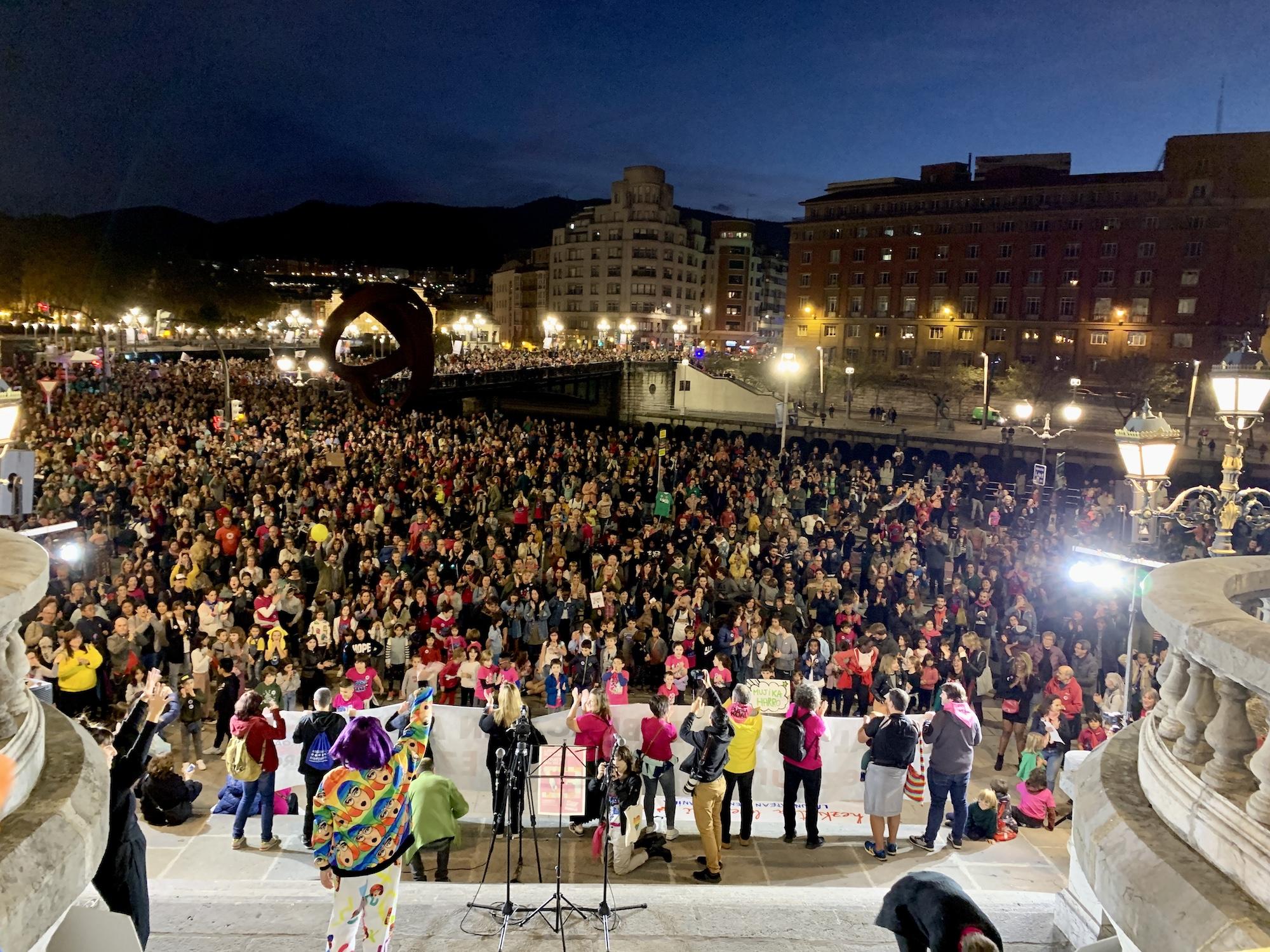 Manifestación escuela pública Bilbao 2022