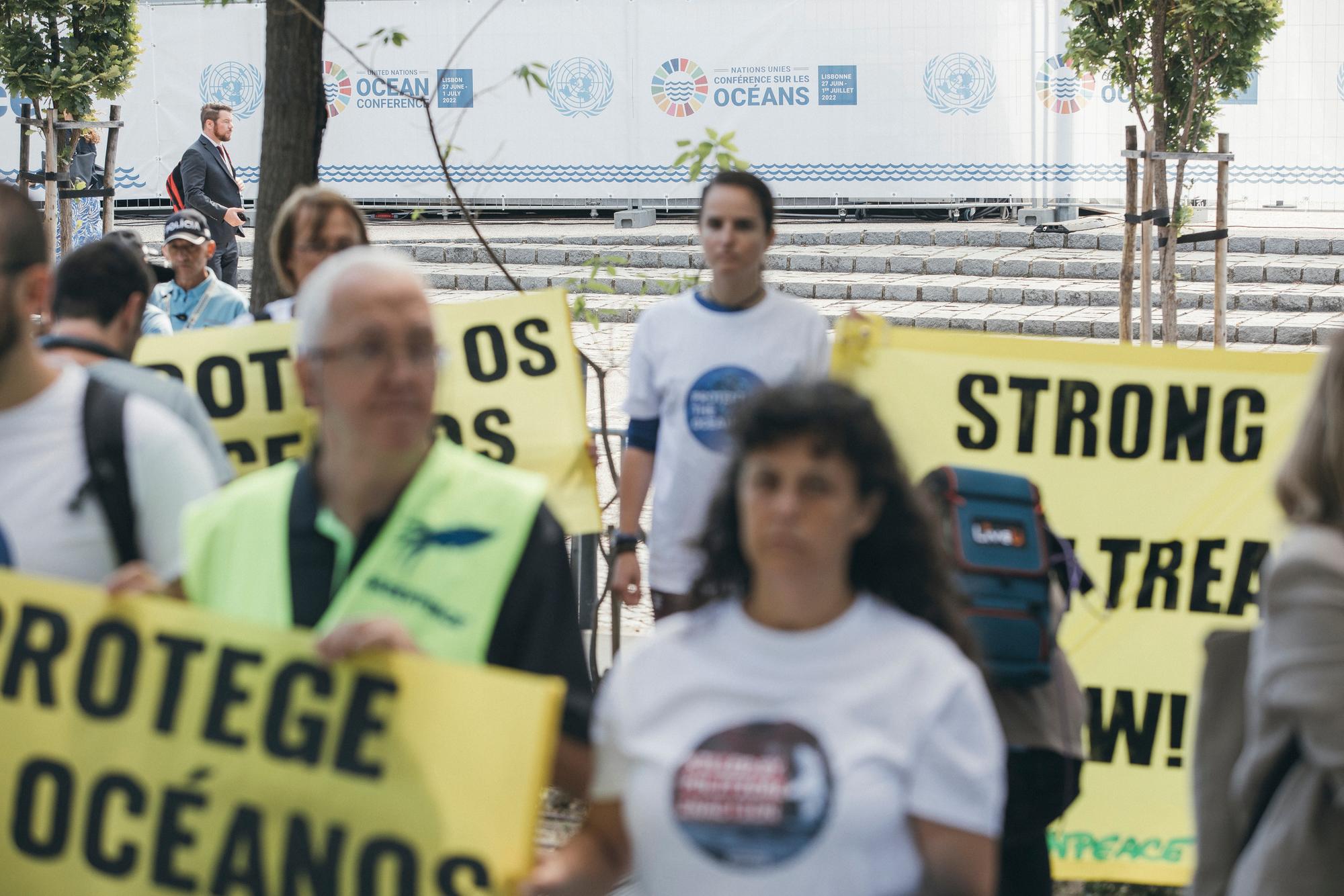 Oceanos Protesta en Lisboa