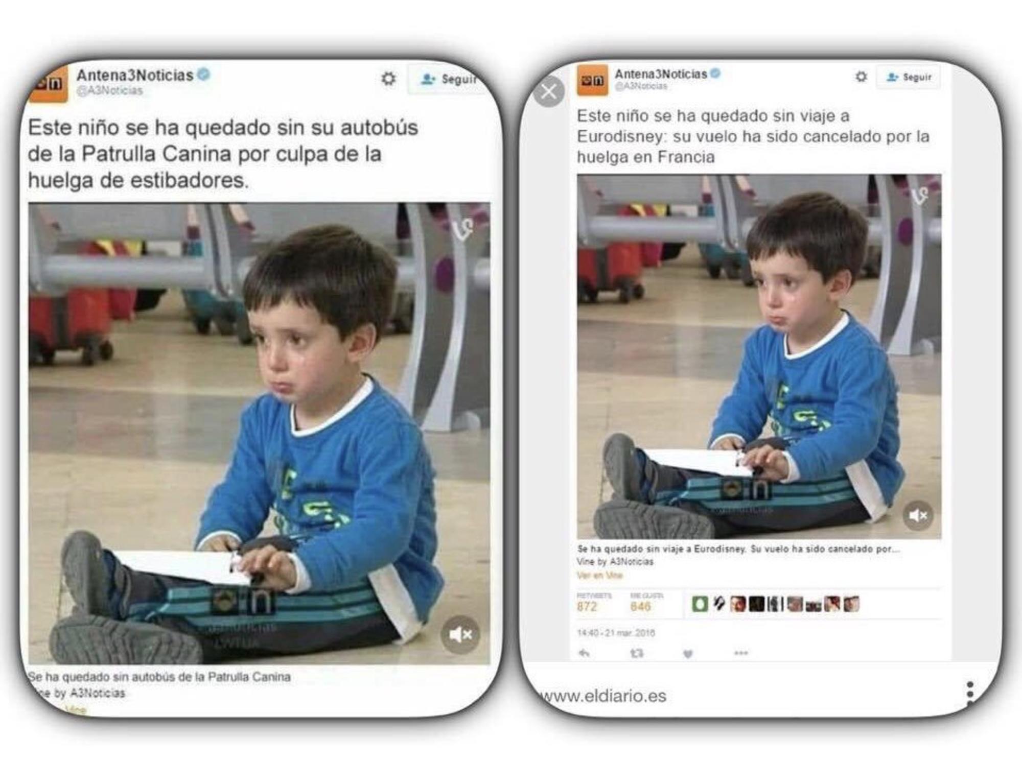 Niño huelgas