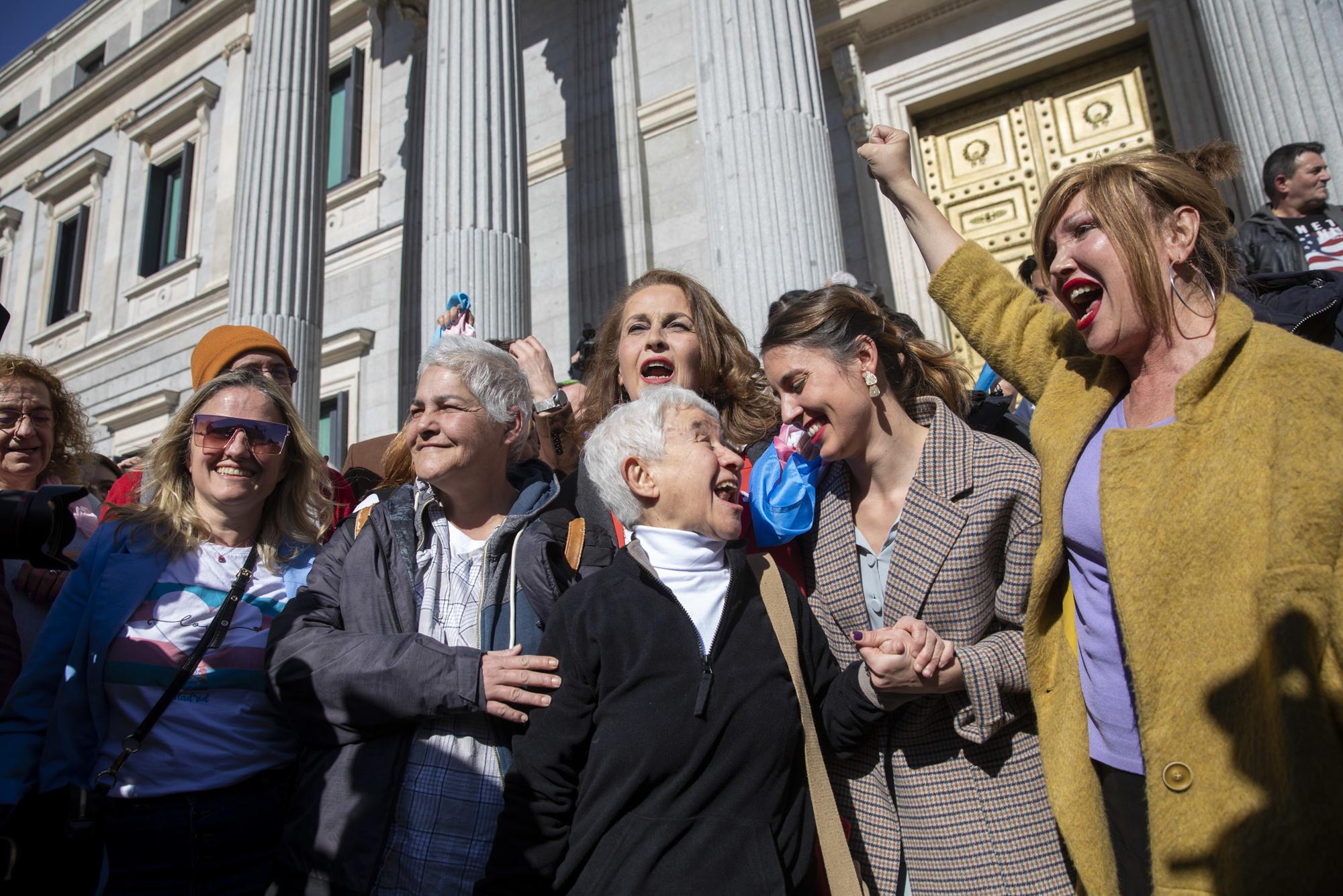 Congreso votacion Ley trans reforma aborto - 25 Escalinatas Ley Trans