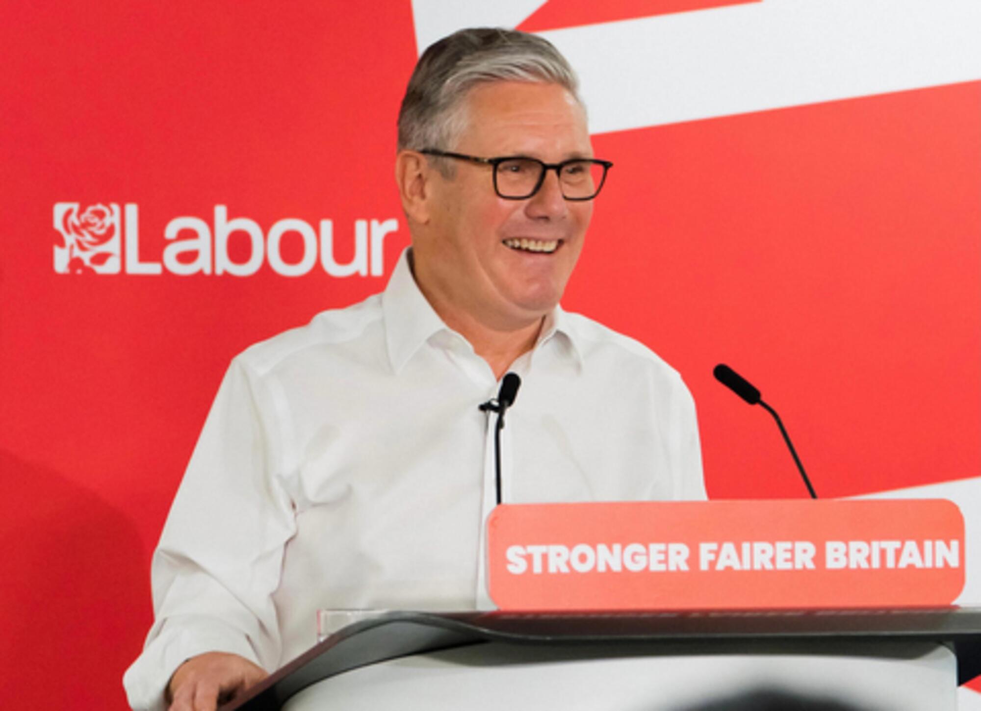 El primer ministro británico Keir Starmer, en un acto del Partido Laborista