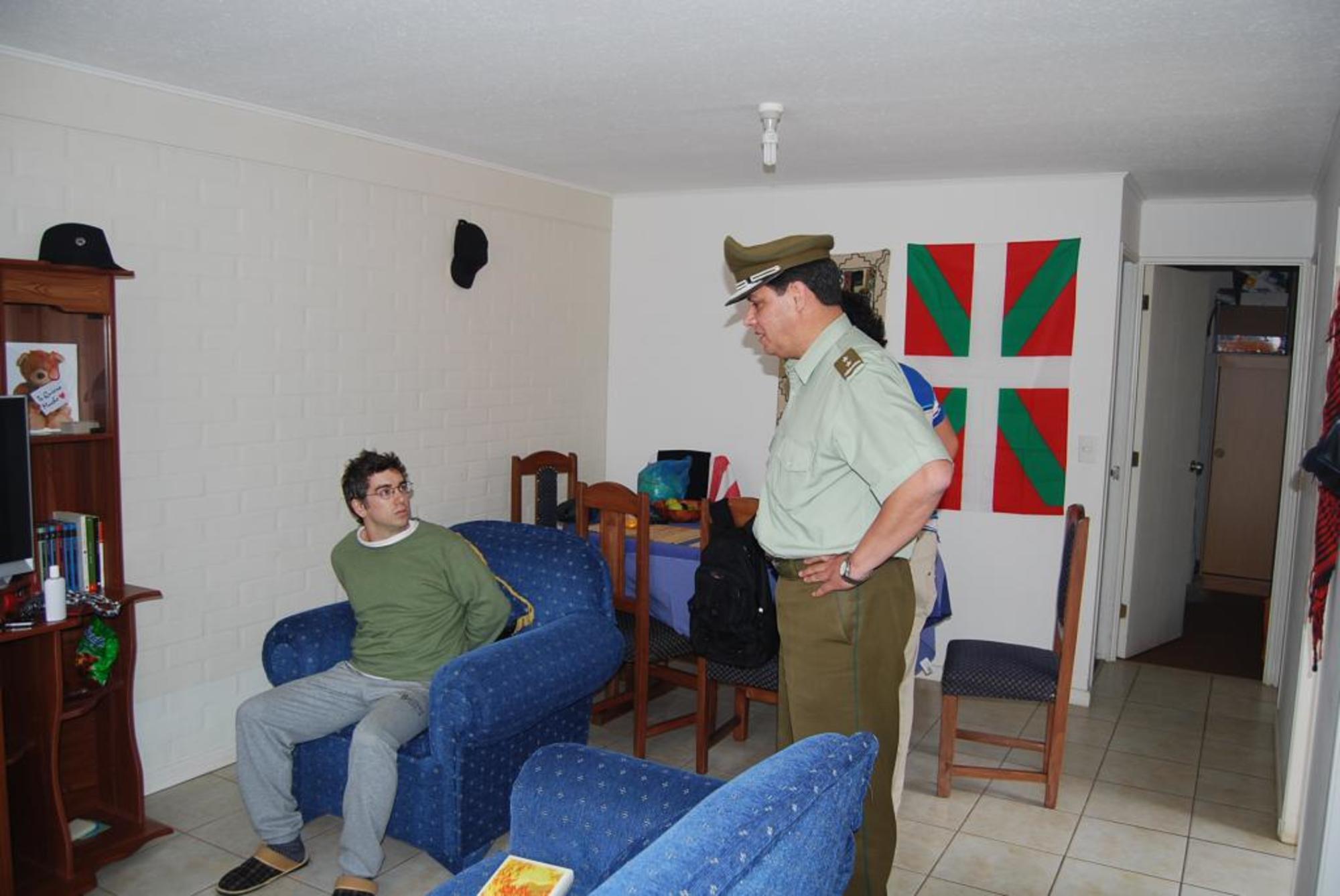 Arresto en Chile de Asel Luzarraga.
