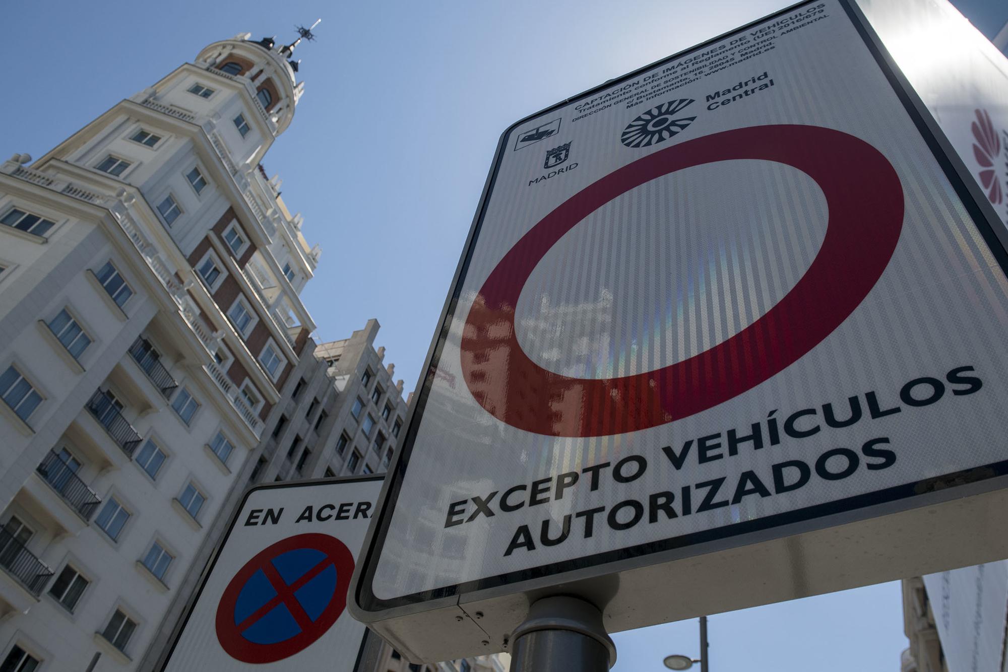 Prohibición de circular en Madrid Central para vehículos no autorizados