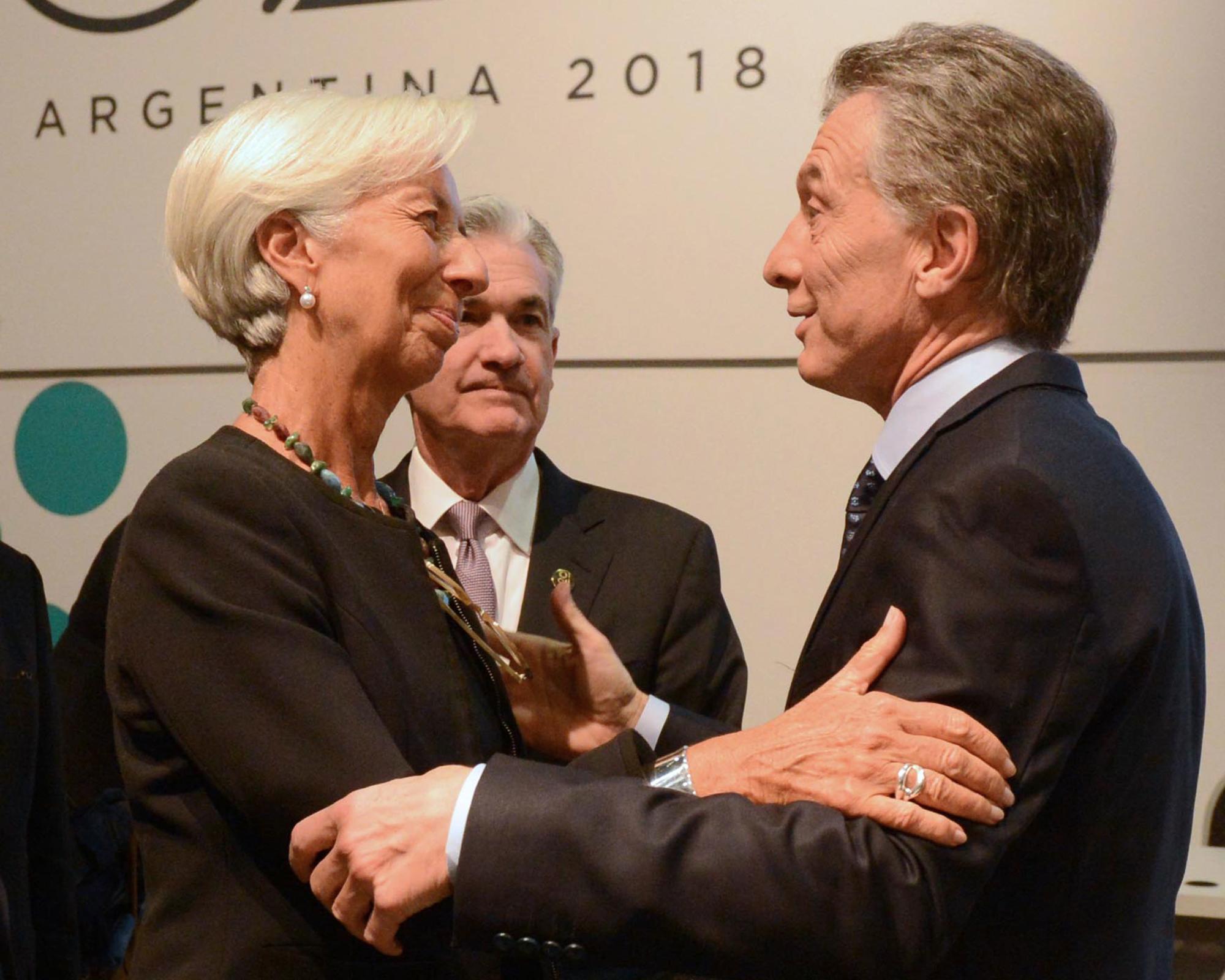 Christine Lagarde y Mauricio Macri