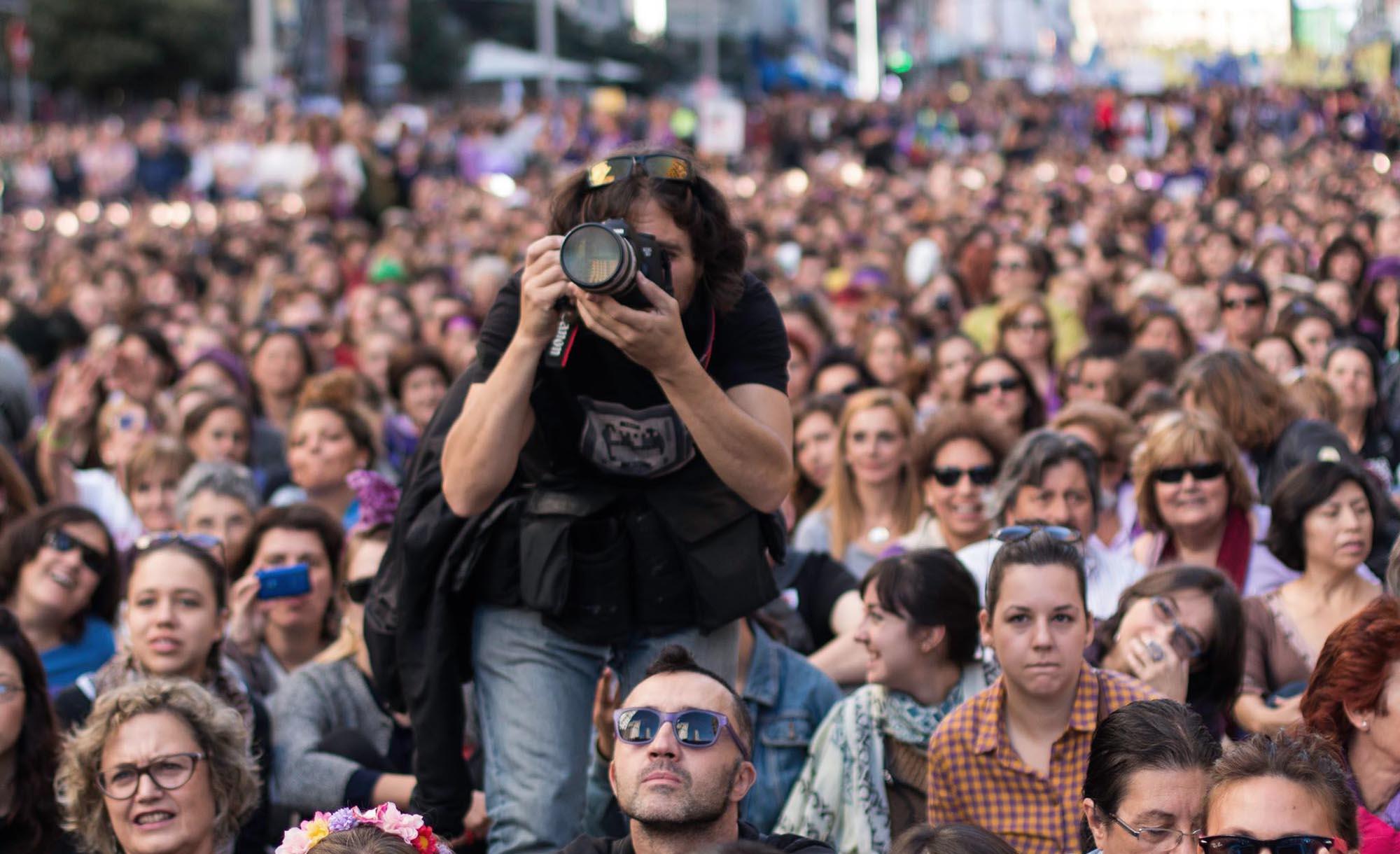 El fotógrafo David Fernández el 7N