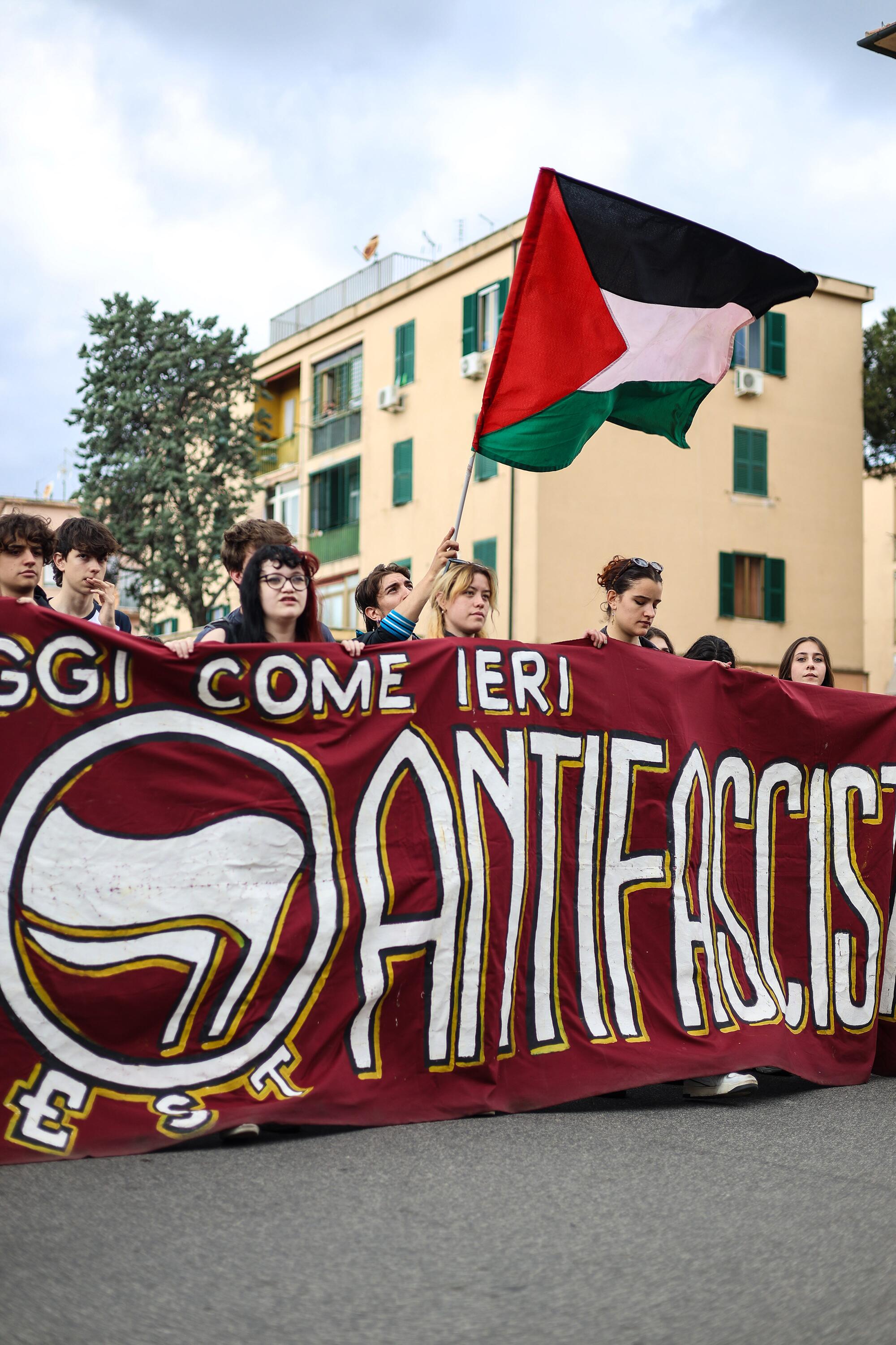 Manifestación antifascista en Roma - 20