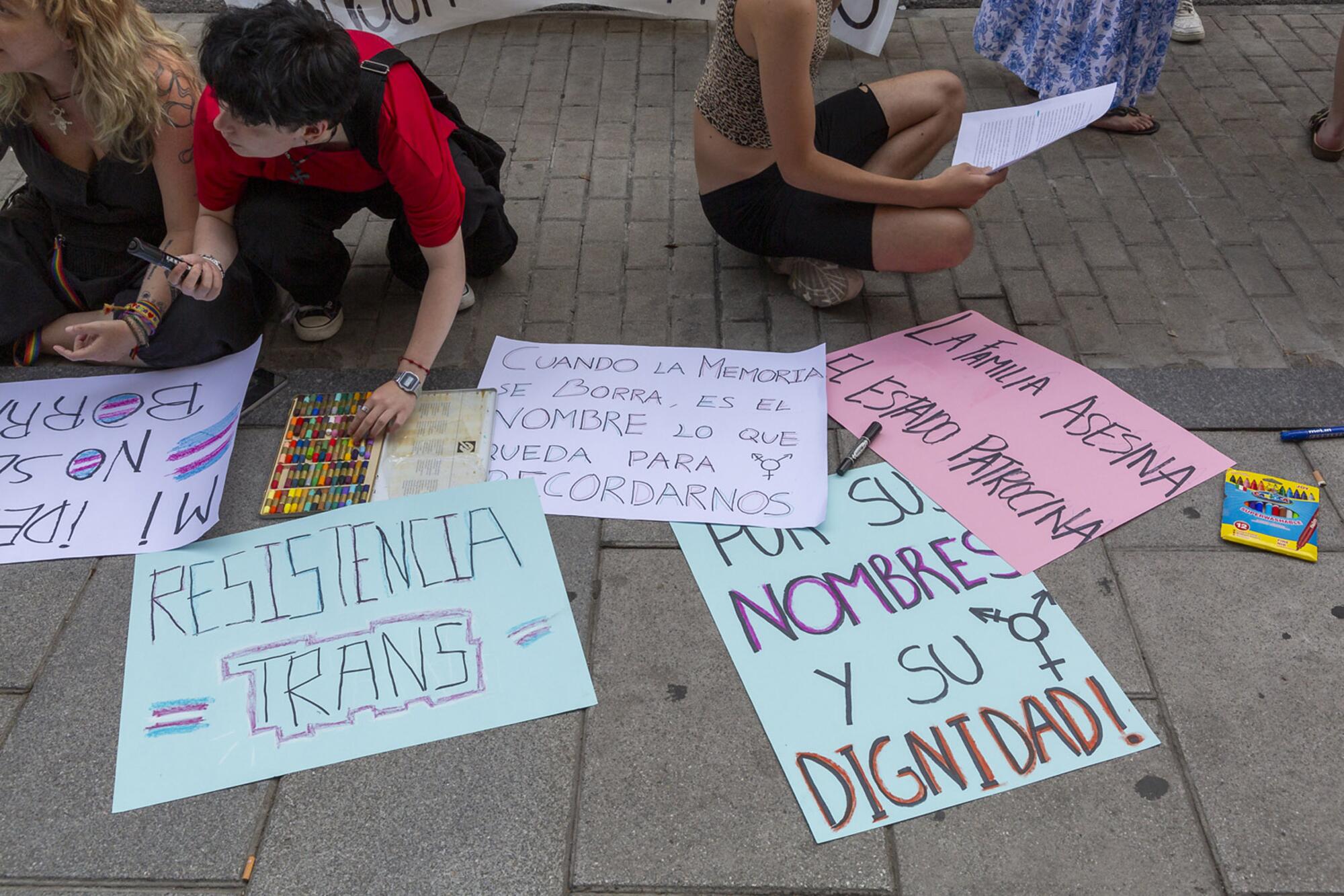 Concentración Derechos Trans fallecidas Ministerio - 6