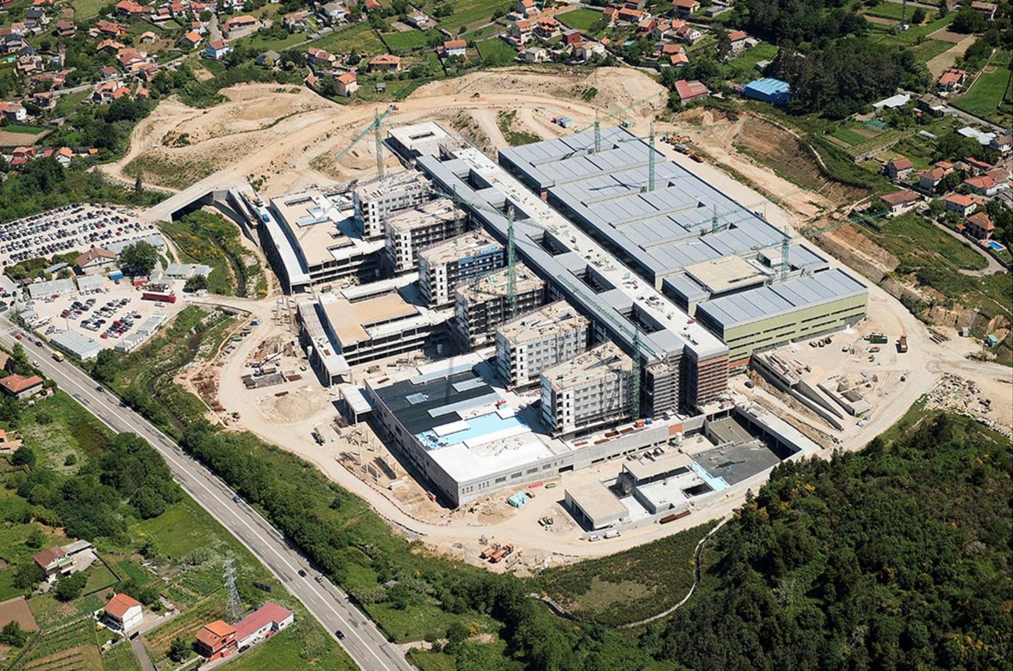 Foto aérea del Hospital Álvaro Cunqueiro