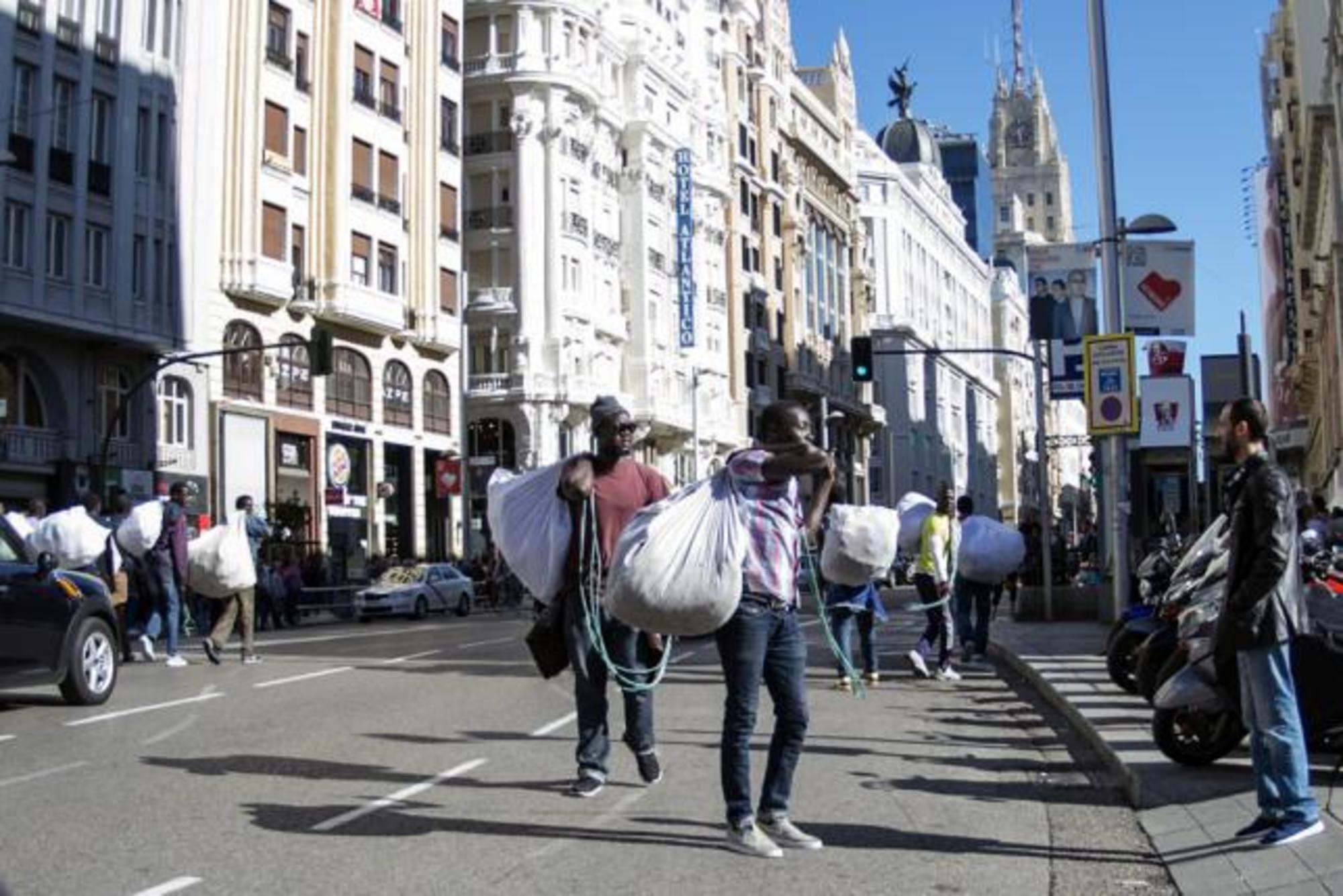 Vendedores ambulantes en Madrid