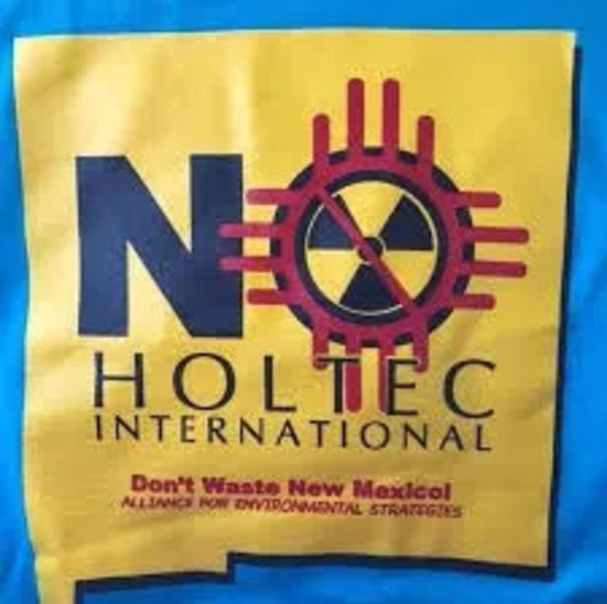 Campaña No a Holtec, diseño de Noel Márquez. Fuente: Beyond Nuclear International