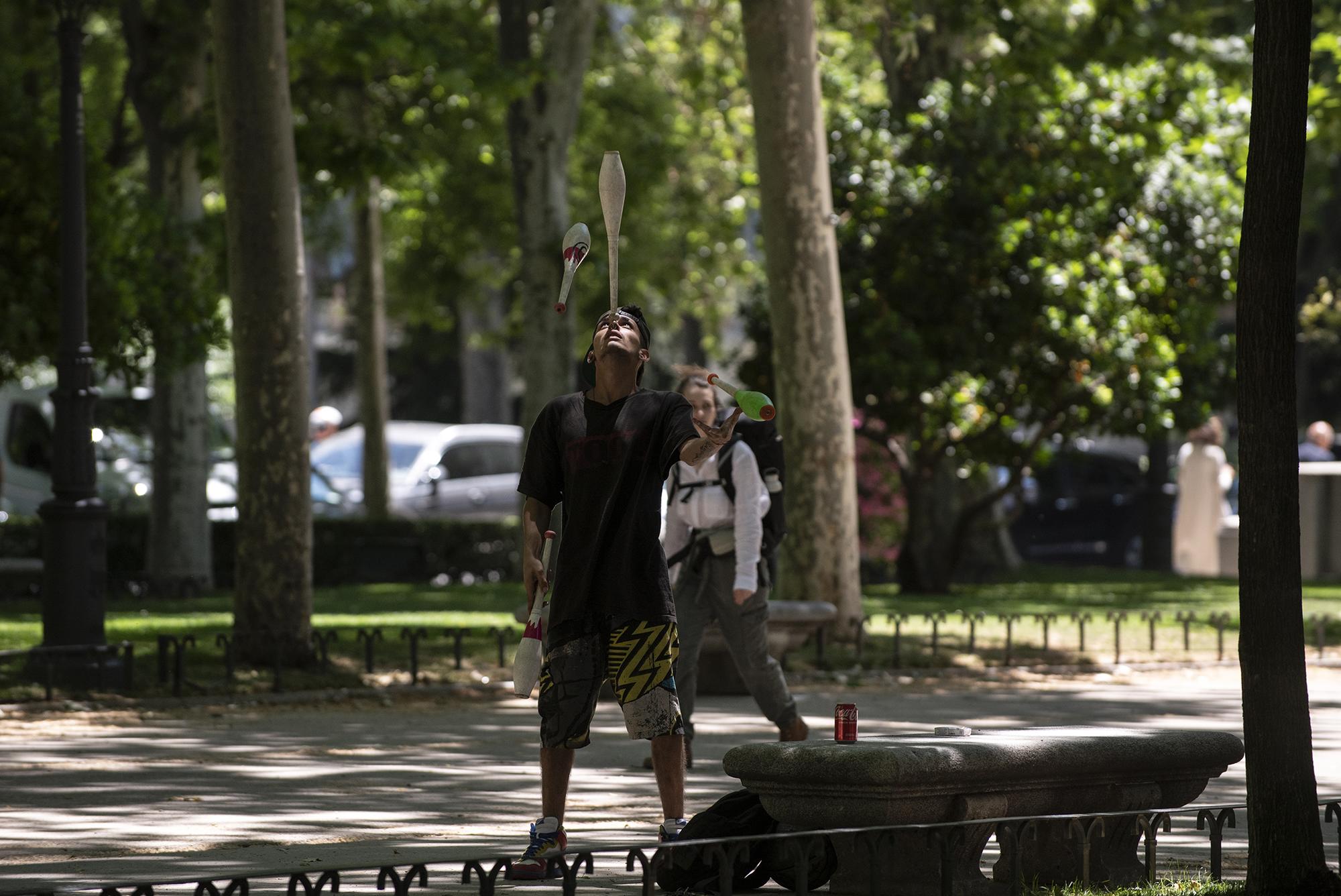 Malabares en el Paseo del Prado