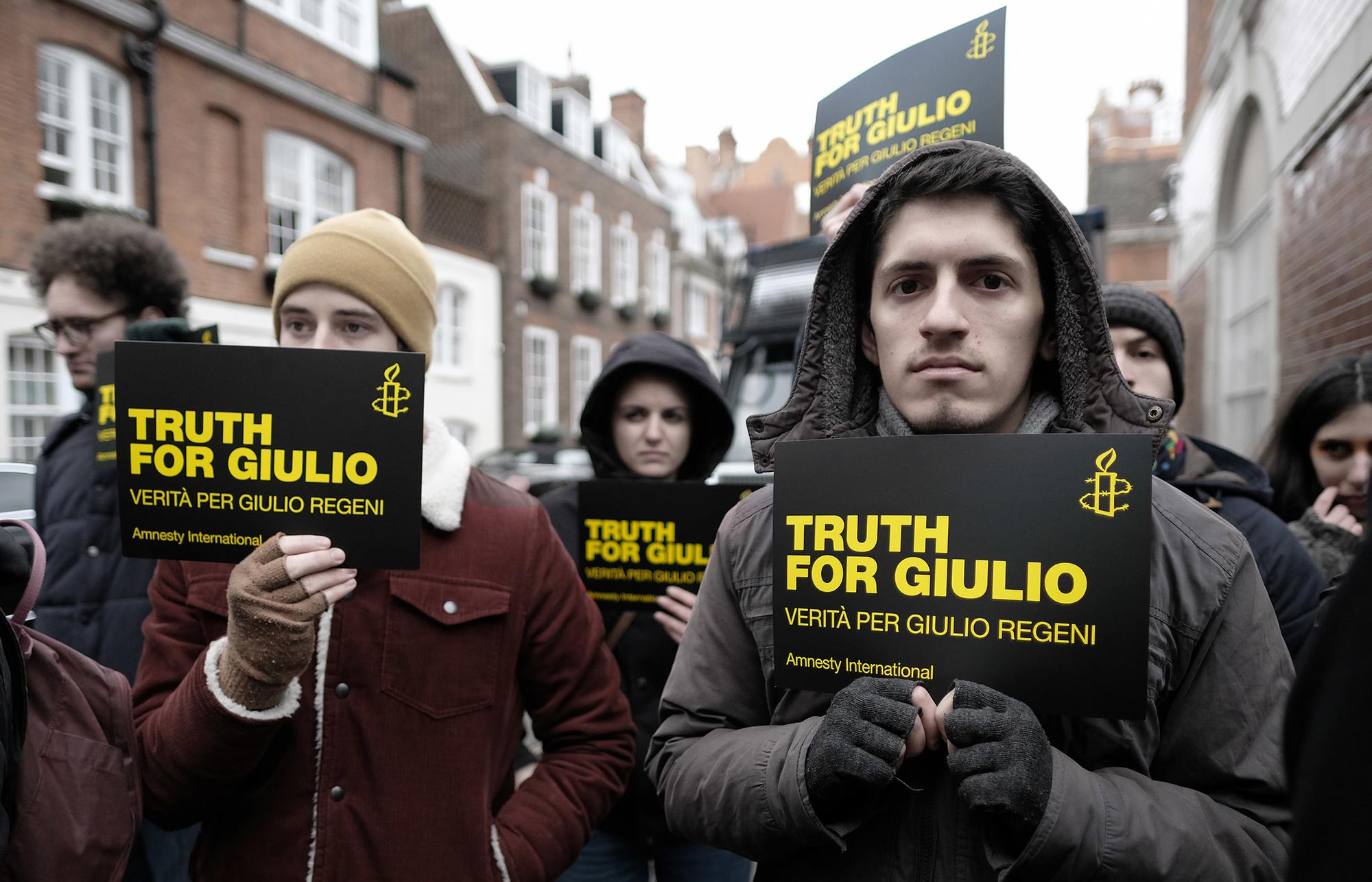 Giulio Regeni Concentracion Londres