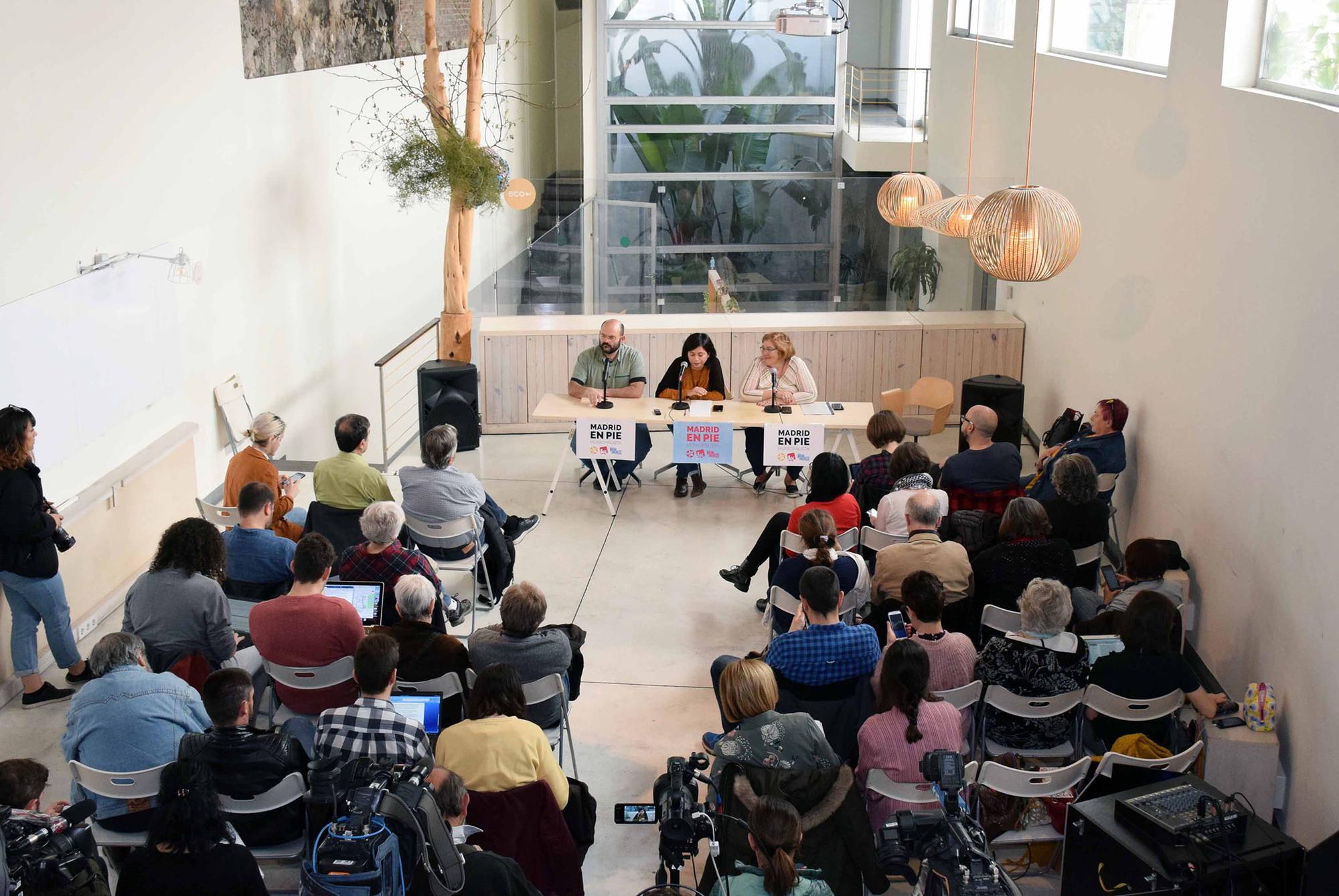 Madrid en Pie rueda de prensa