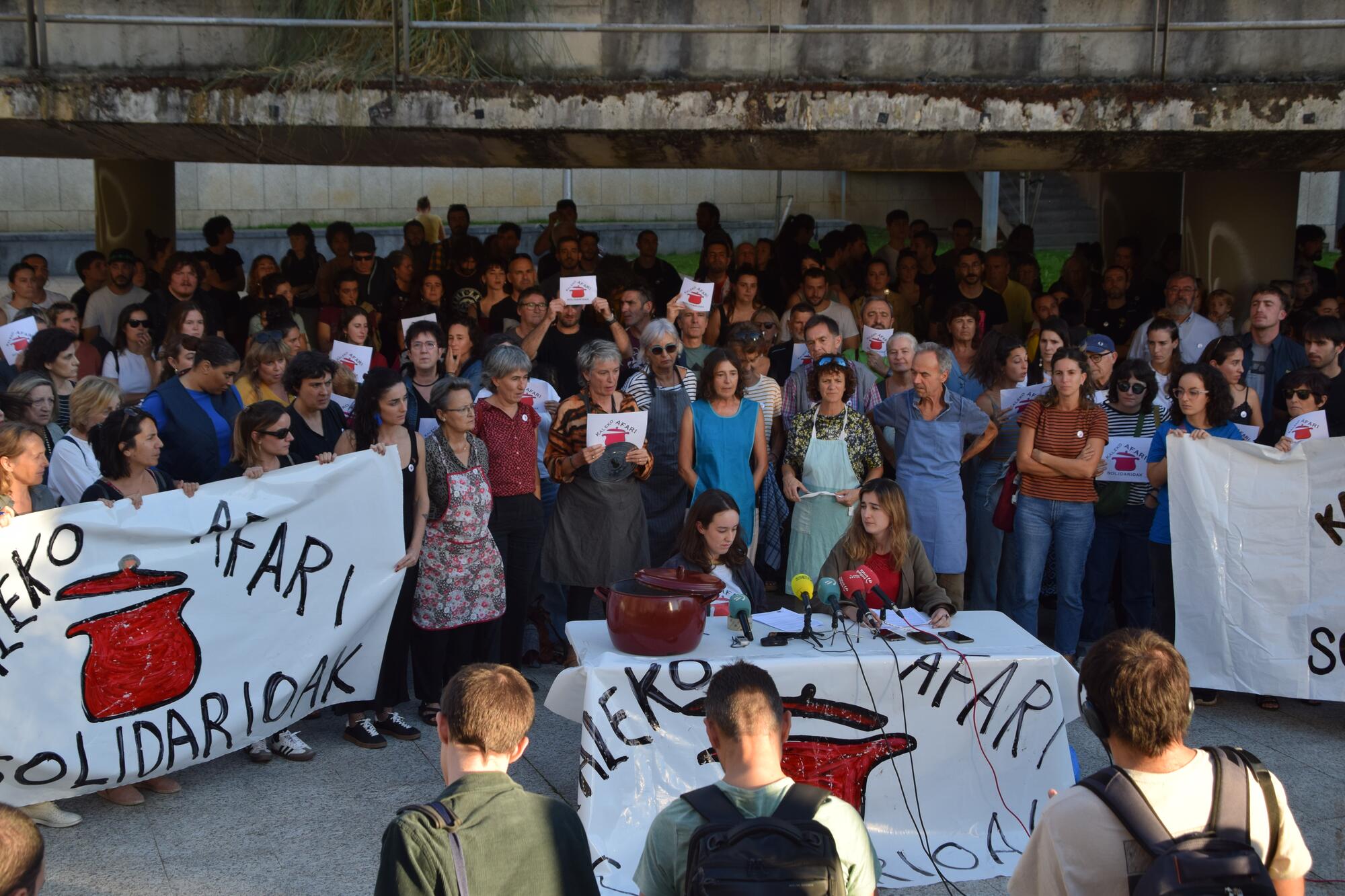 Kaleko Afari solidarioak Egia Donostia 2