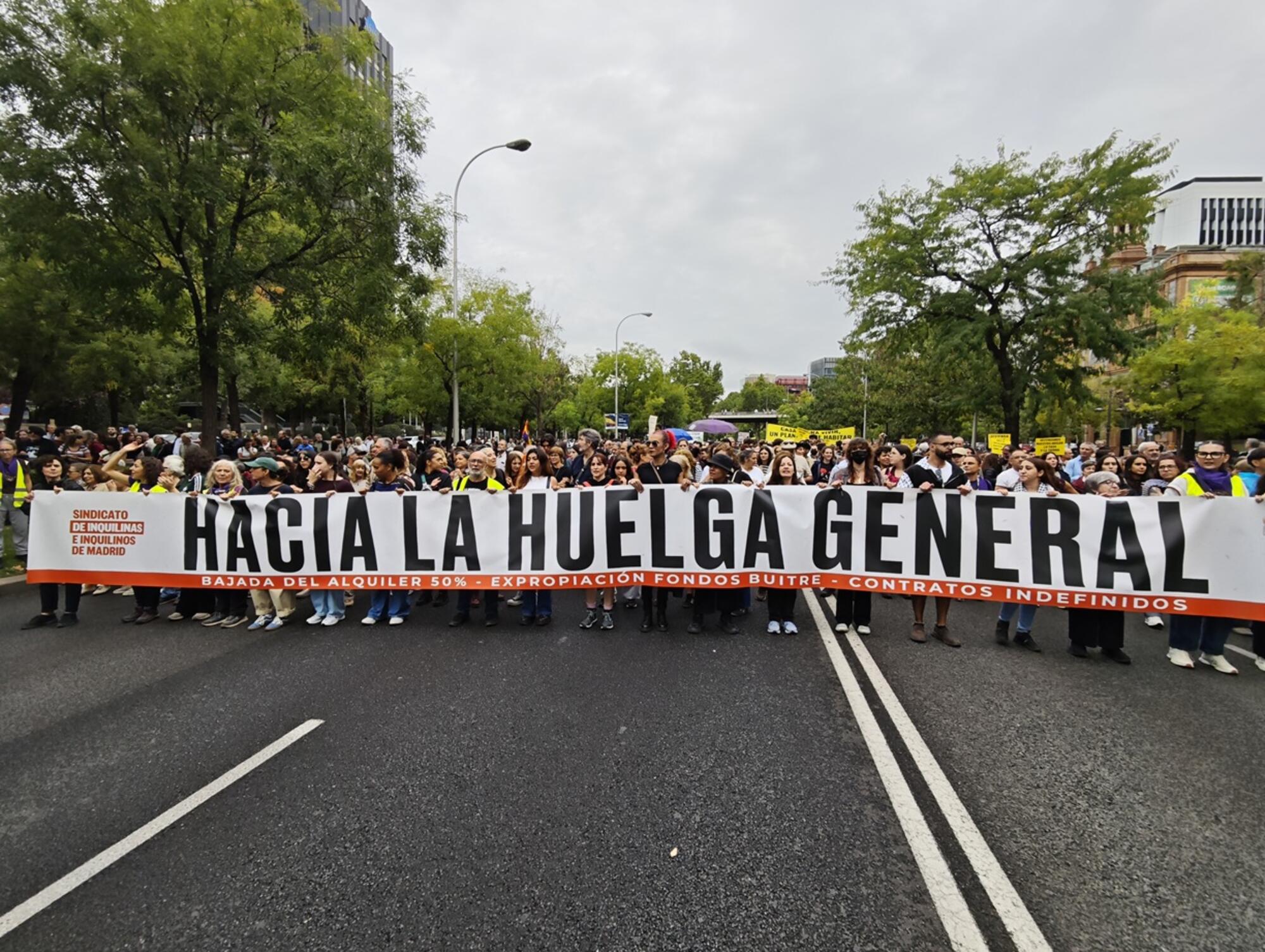 Mani 3Oct hacia la huelga general